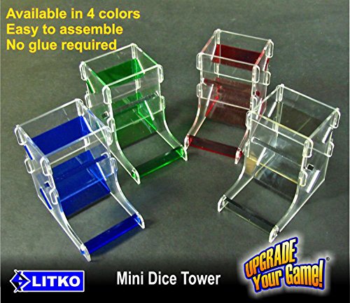 LITKO Mini Dice Tower Kit for 10-12mm Dice | Portable Dice Roller & Tumbler | Perfect for Board Games, RPGs, D&D, and Tabletop Gaming Accessories