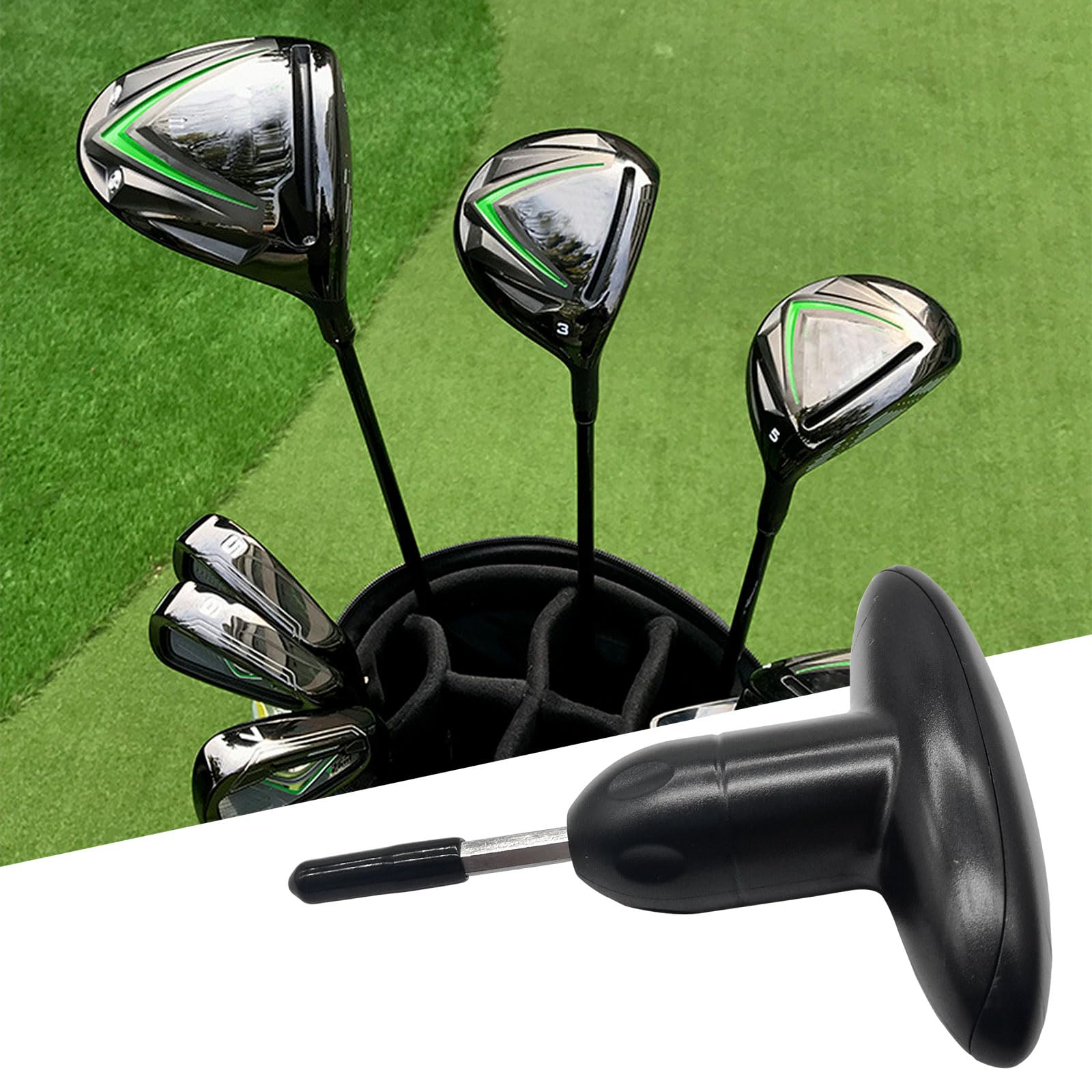 Flylin Golf Driver Wrench - Lightweight Replacement & Adjustment Tool for Golf Club Drivers | Torque Wrench (Black) | Perfect for Club Maintenance & On-Course Adjustments