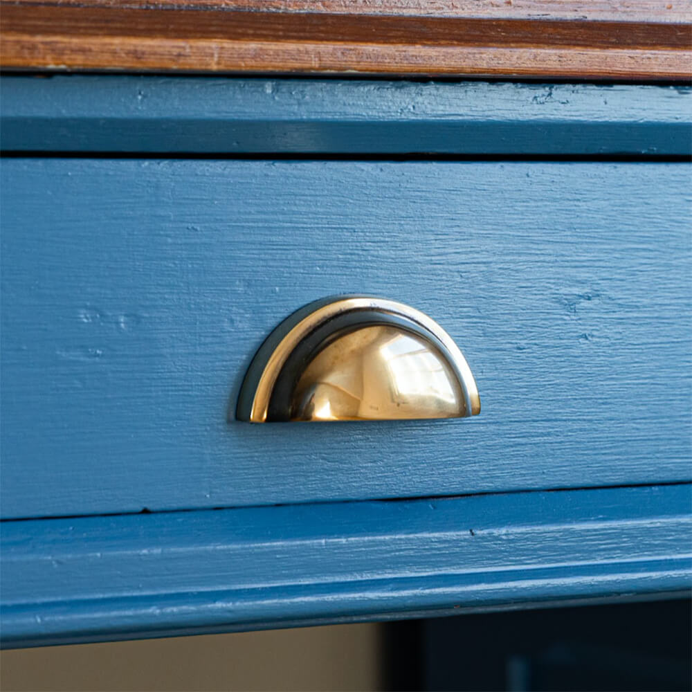 Vintage Antique Brass Concealed Drawer Pull - Elegant Cabinet Handle for Kitchen, Bathroom & Furniture (Set of 10) - Perfect for Home Renovation & DIY Projects