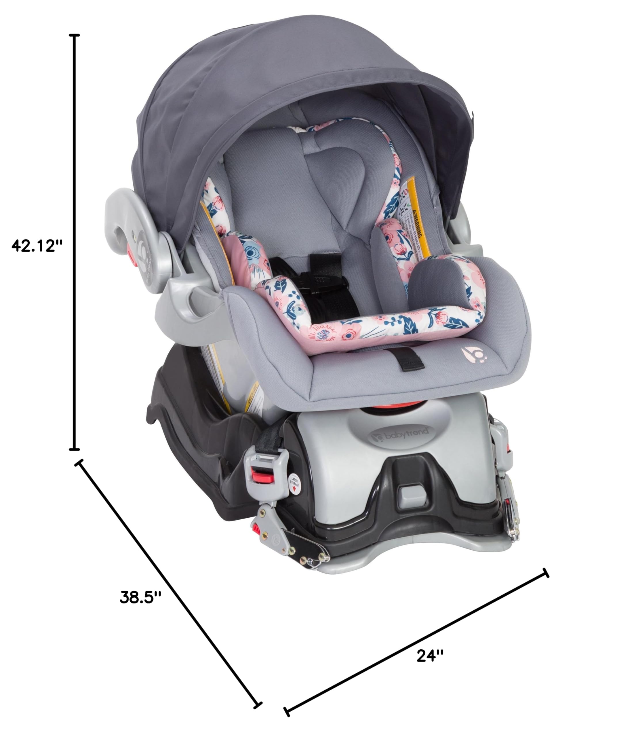 Baby Trend Skyview Plus Travel System - Lightweight Stroller with Infant Car Seat, Bluebell | Perfect for Newborns, Toddlers & On-the-Go Parents | Ideal for Shopping, Travel & Daily Walks