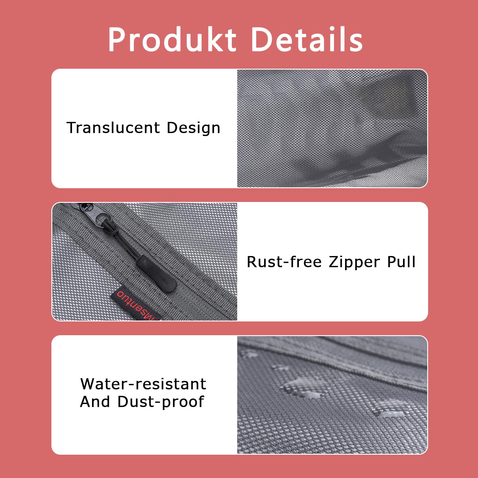 Waterproof & Dustproof Shoe Bags for Travel - Zippered Shoe Storage Pouch with Handle for Men & Women (Grey, 2-Pack) - Perfect for Gym, Work, Vacation & Airplane Carry-On Luggage