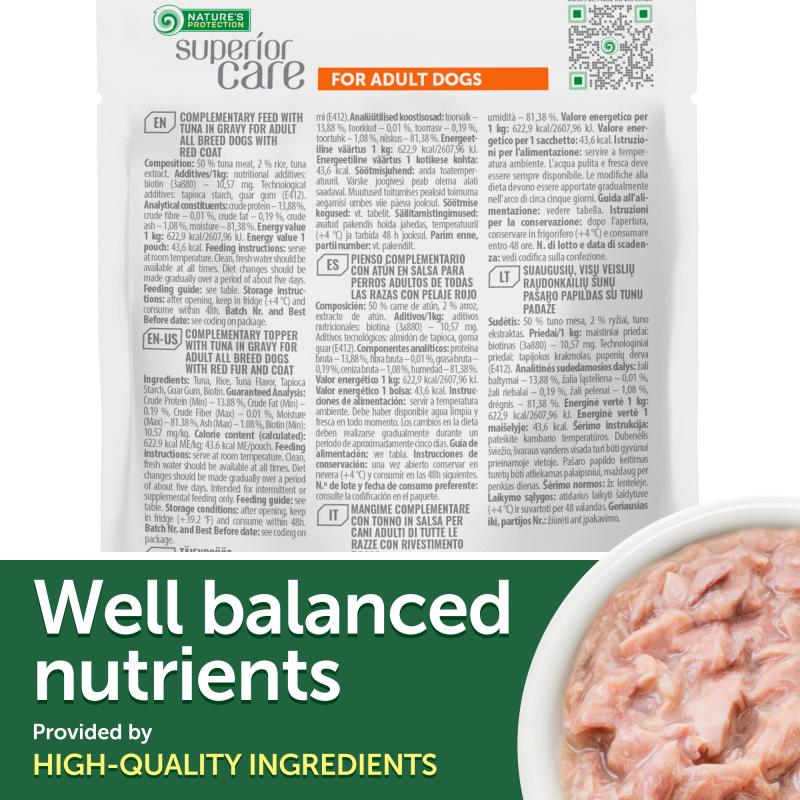 Premium Tuna & Rice Wet Dog Food for Adult Dogs - All Breeds, High Protein & Grain-Inclusive - Perfect for Mealtime, Training & Senior Dogs