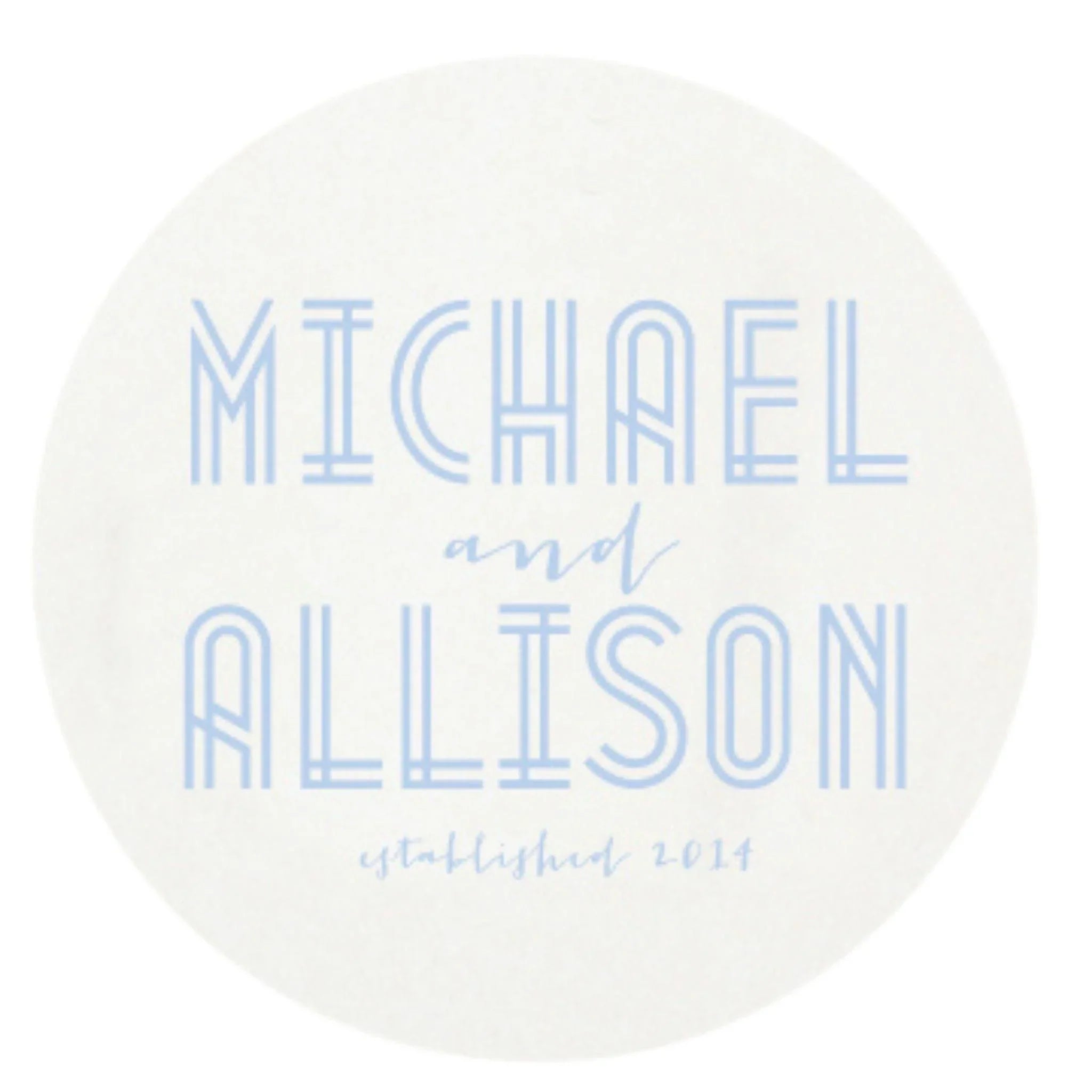 Personalized Letter Pressed Coasters for Weddings - Custom Monogram Drink Coasters - Perfect for Bridal Showers, Anniversaries & Home Decor
