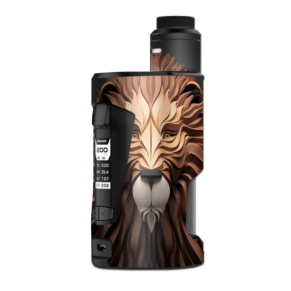 Geek Vape 3D Lion G Box Squonk Mod Skin - Custom Protective Cover for Vape Mods, Perfect for Vaping Enthusiasts & Cloud Chasers