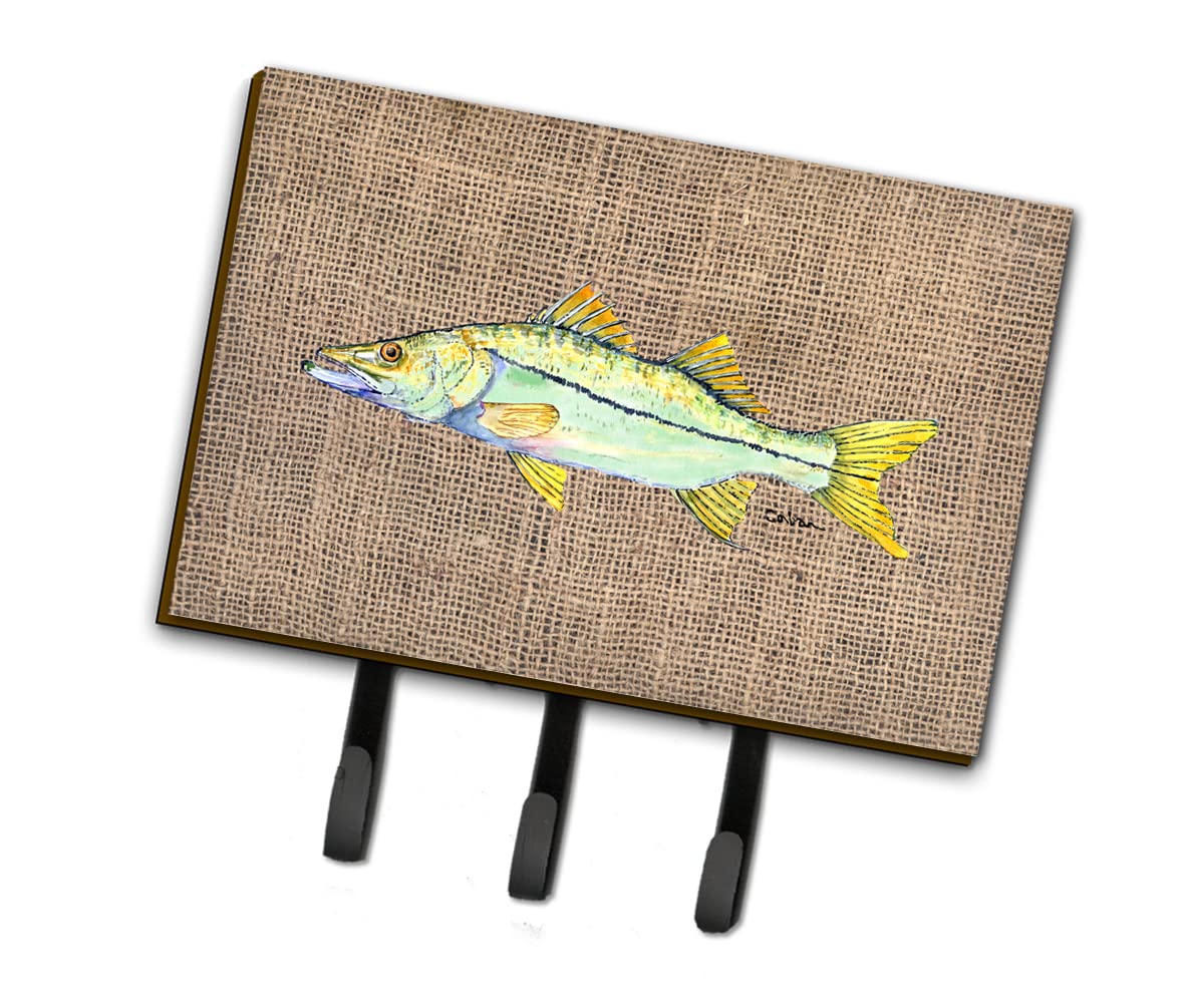Caroline's Treasures 8772TH68 Snook Fish Wall Hook - Multi-Purpose Key Holder, Coat Rack & Leash Hanger for Keys, Towels, Aprons & Pet Accessories - Perfect for Entryway, Kitchen & Bathroom Organization