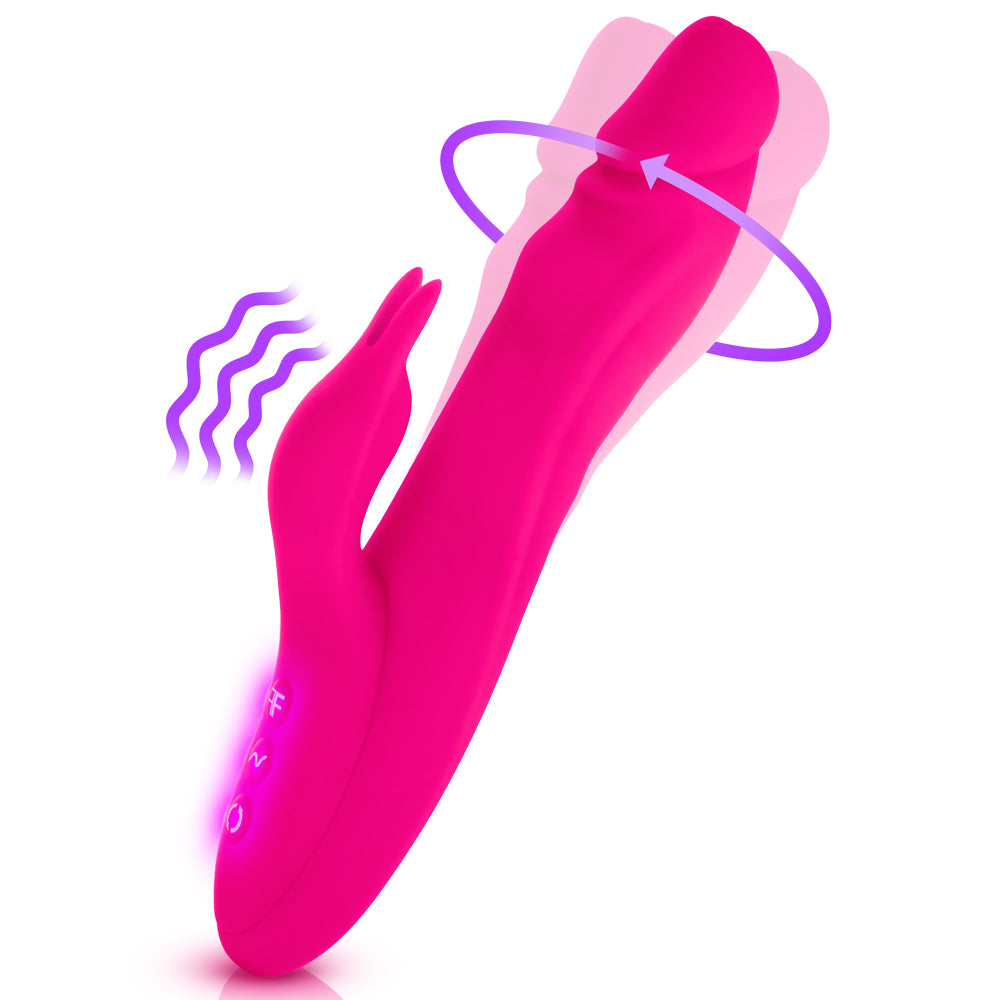 FemmeFunn Booster Rabbit Vibrator - Powerful Dual Stimulation G-Spot & Clitoral Vibrator for Women - Perfect for Solo Play & Couples Intimacy