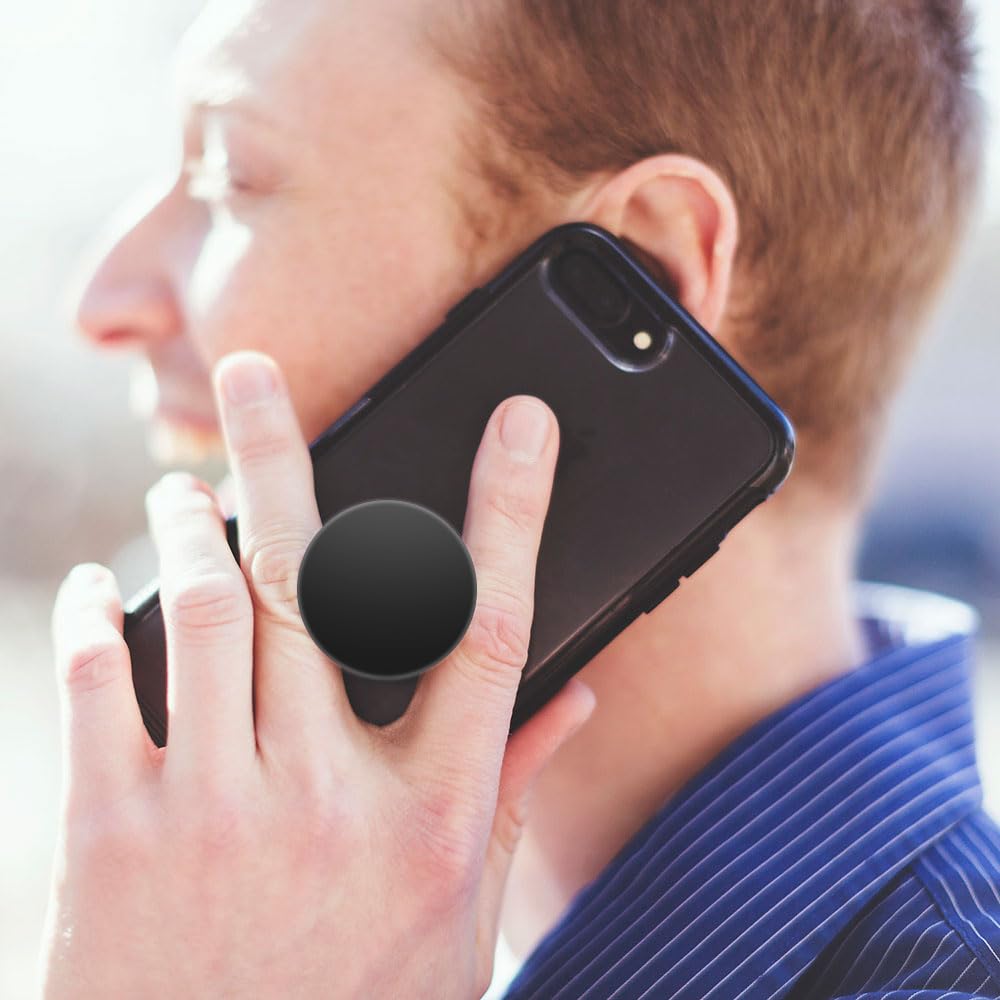 6 Pack Cellphone Grip & Stand - Collapsible Expanding Phone Holder for iPhone, Samsung, Smartphones (Black Marble, Blue Galaxy) - Perfect for Desk, Car, Travel & Hands-Free Viewing
