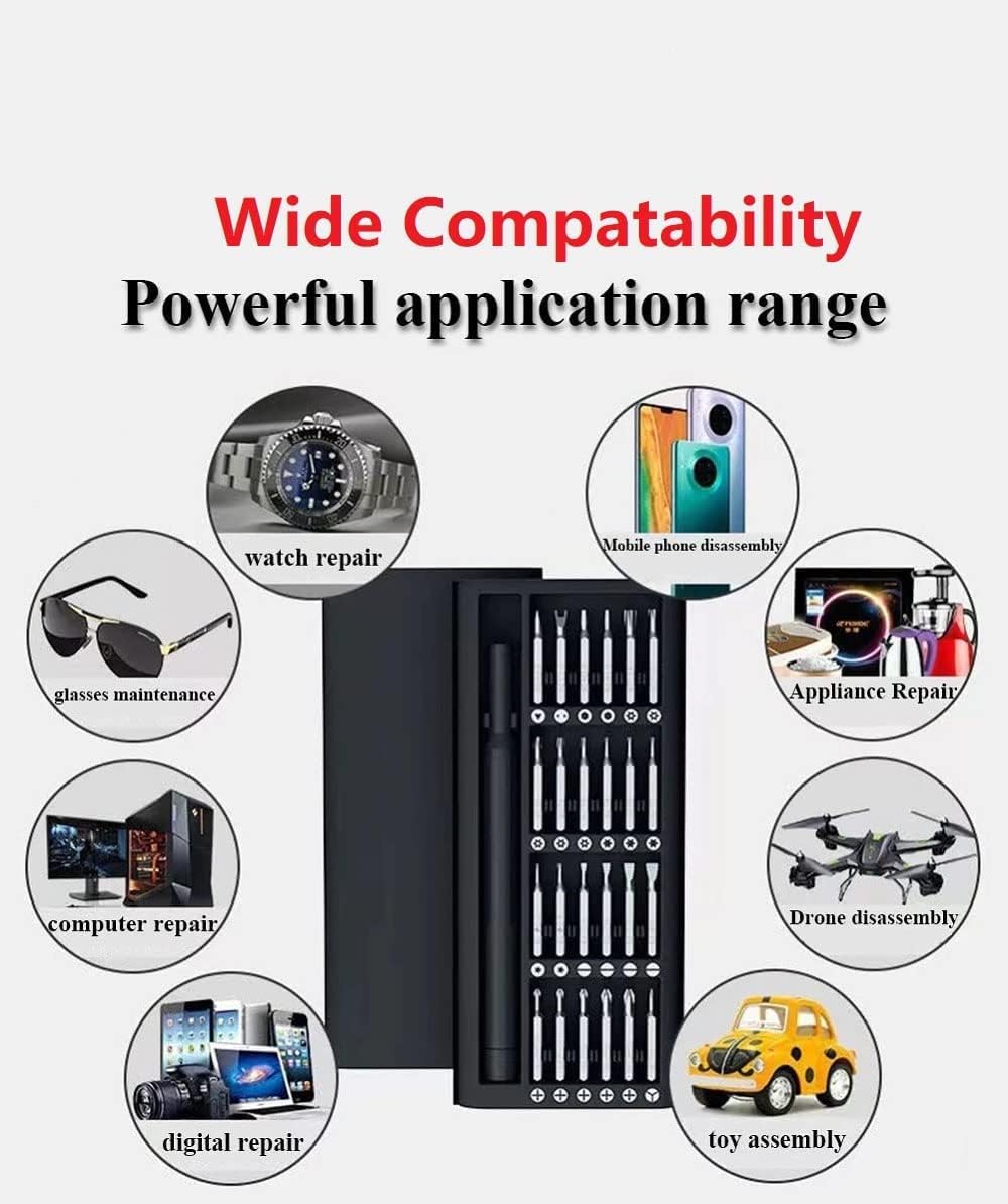 24 in 1 Precision Screwdriver Set with Magnetic Bits - Professional Mini Repair Tool Kit for Electronics, Smartphones, Tablets, Laptops & Home Appliances - Perfect for DIY, Tech Repairs & Small Fixes