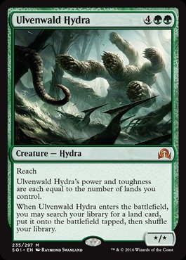 Magic The Gathering - Ulvenwald Hydra (235/297) - Shadows Over Innistrad - Premium MTG Card for Deck Building & Strategy Games