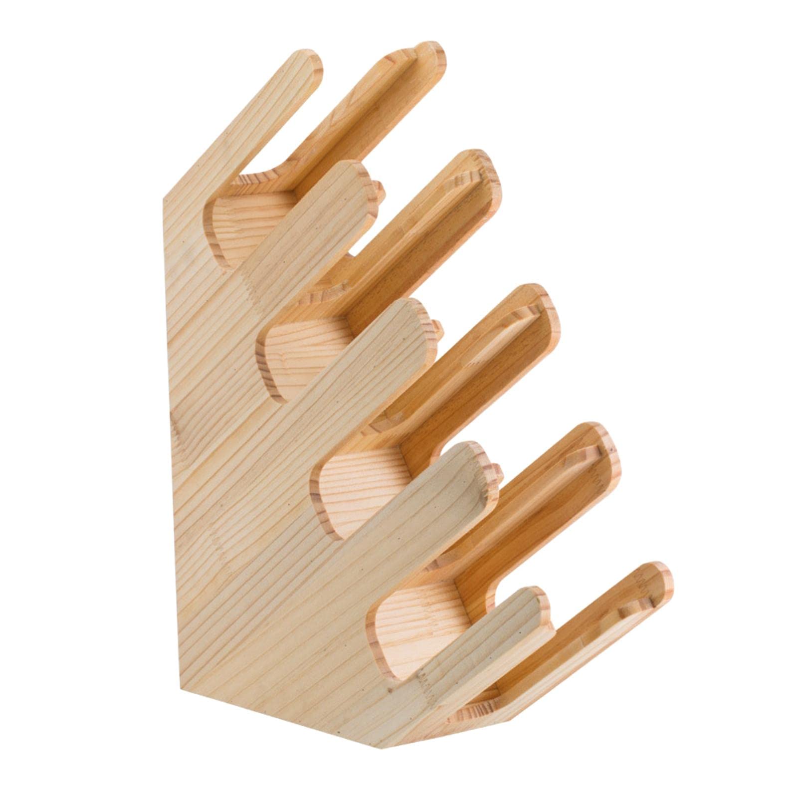 CALANDIS® Wooden Coffee Mug Holder - Countertop Cup Dispenser Organizer for Kitchen Shelf | Holds 1 Cup | Perfect for Small Spaces & Coffee Bar Organization