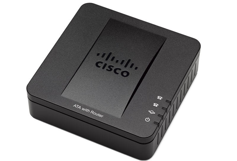 Cisco ATA with Router SPA122 - VoIP Phone Adapter for Home & Office - Reliable Internet Calling Solution for Remote Work & Business Communications