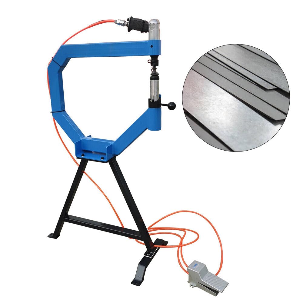 Pneumatic Planishing Hammer - SS-16 Shrink Tensioner Sheet Metal Bending Machine for Metal Fabrication, Automotive Restoration & DIY Projects | Perfect for Auto Body Repair, Metal Shaping & Custom Metalwork