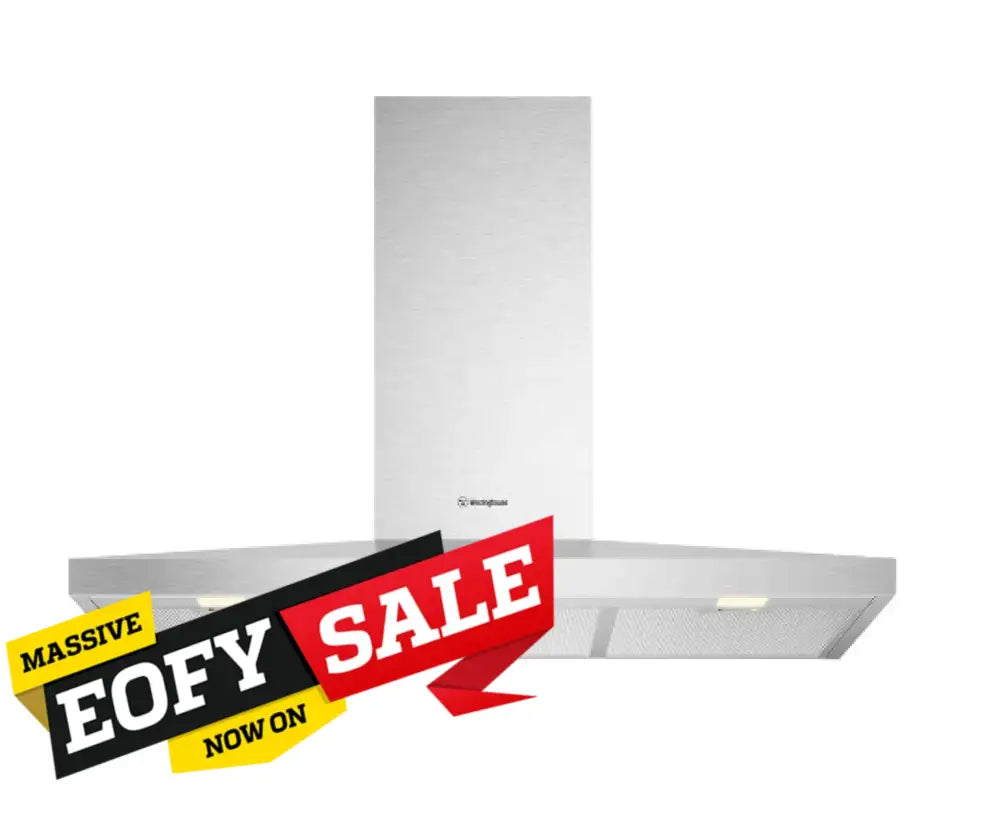 Westinghouse WRC914SD 90cm Stainless Steel Range Hood - Powerful Kitchen Ventilation for Smoke & Odor Removal - Perfect for Modern Homes & Restaurants