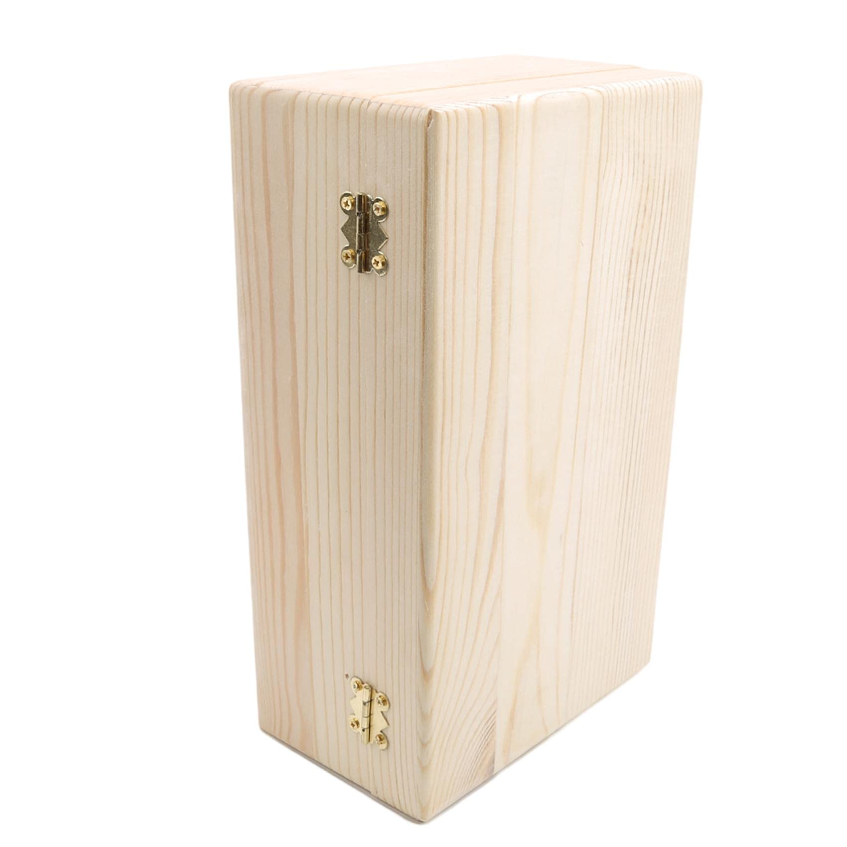 Hsakess Wooden Storage Box with Locking Clasp - Secure Organizer for Crafts, Jewelry, Art Supplies & Home Decor | Perfect for DIY Projects, Gift Wrapping & Bedroom Organization