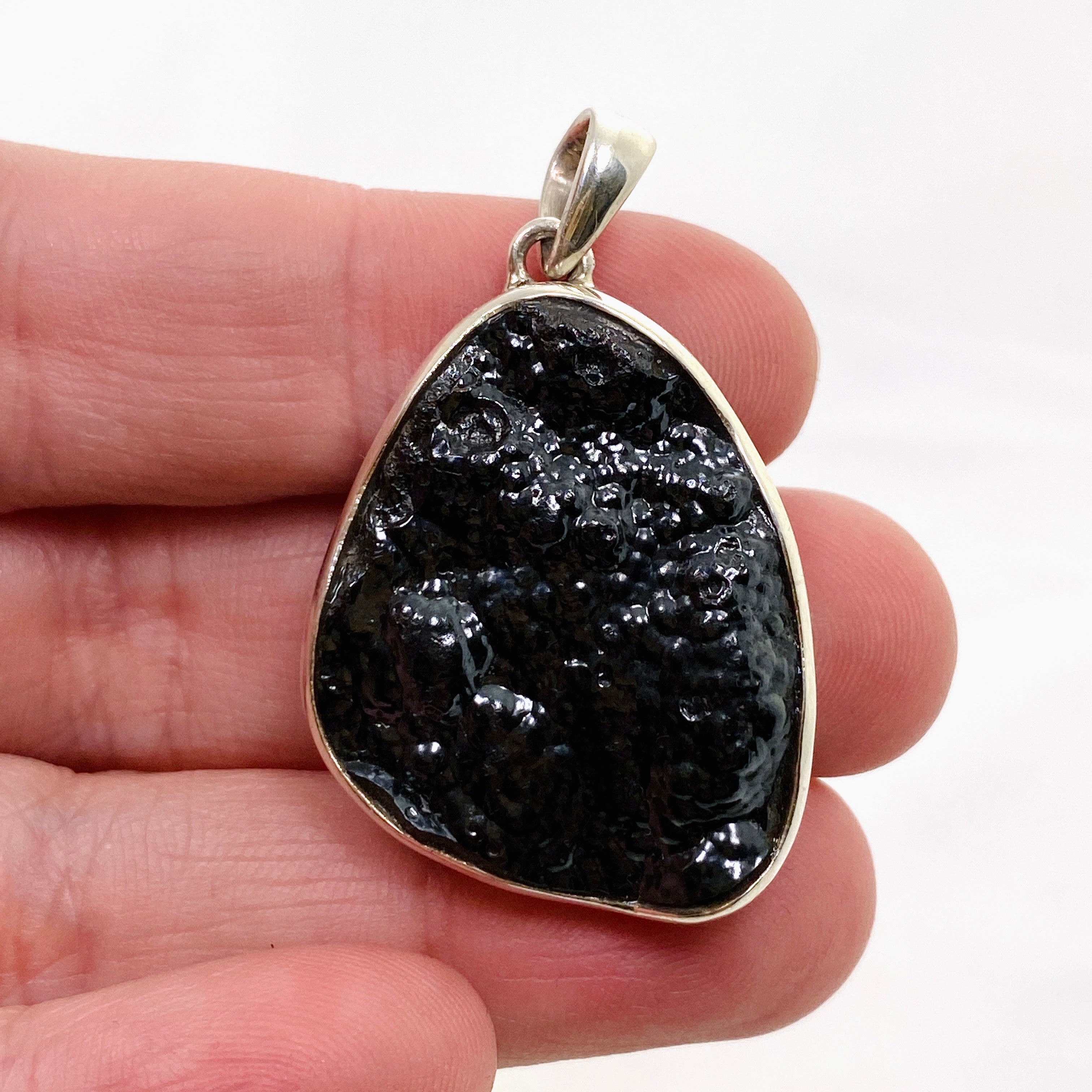 Natural Hematite Raw Crystal Pendant Necklace - PPGJ849 for Energy Healing, Chakra Balancing & Spiritual Jewelry