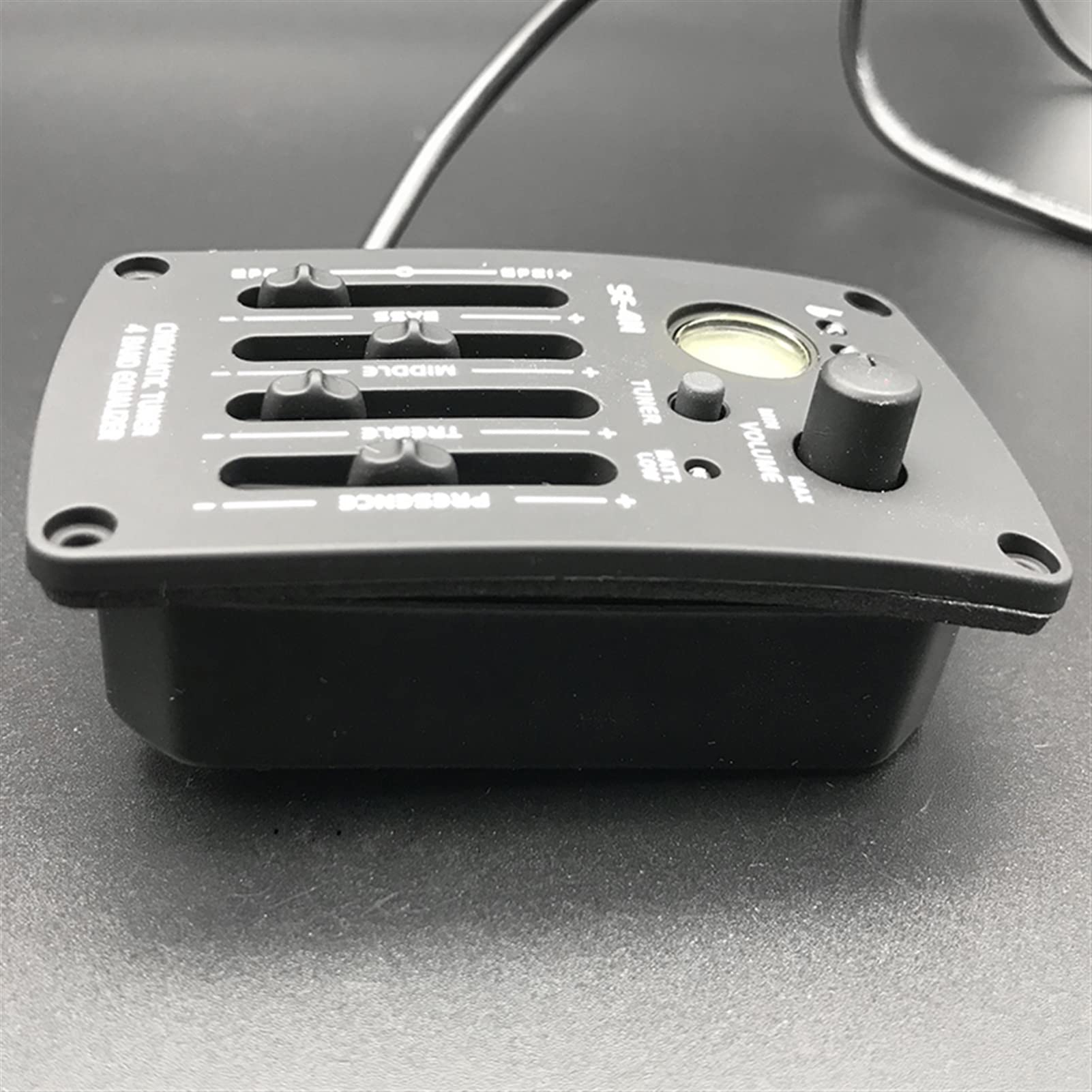 4-Band EQ Acoustic Guitar Pickup with LCD Tuner & Piezo Preamp - Professional Guitar Accessories for Live Performance & Studio Recording