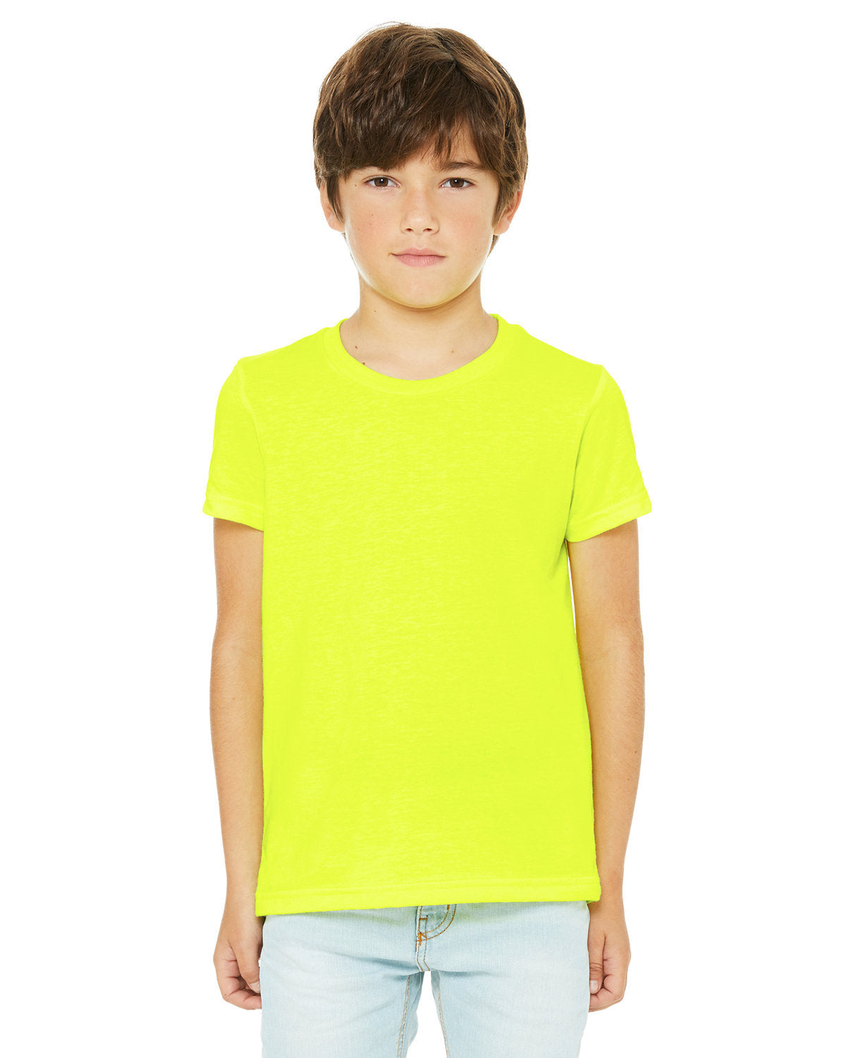 Bella + Canvas 3001YCV Youth CVC Jersey T-Shirt - Soft Cotton Blend Tee for Kids & Teens - Perfect for School, Sports & Everyday Wear