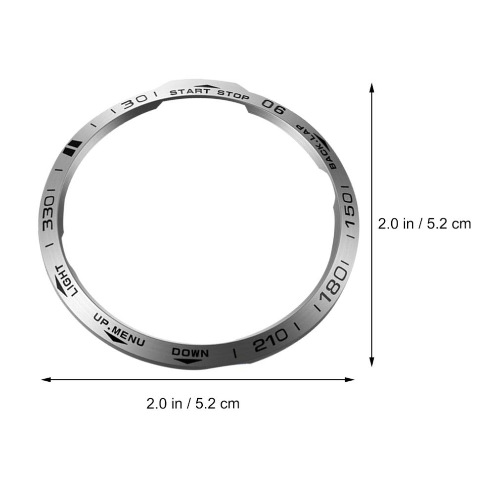 1PC Stainless Steel Watch Bezel Ring Case Cover for Garmin Fenix 6X - Durable Metal Protective Ring Replacement - Perfect for Outdoor Sports, Hiking & Adventure Activities