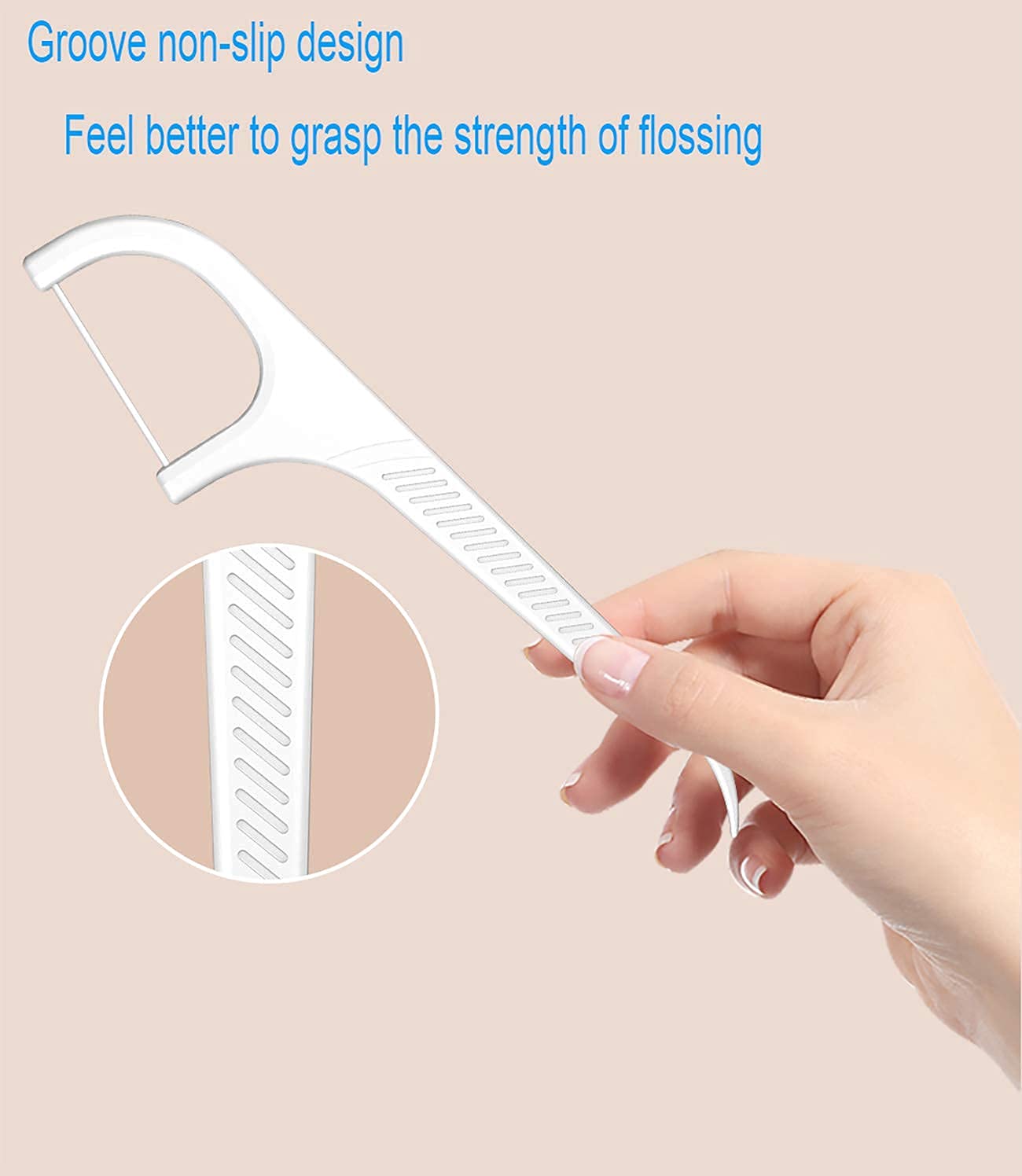 Premium Travel Dental Floss Picks - Ultra Fine Adult Floss Sticks, 400 Count Holy Rose Refill Bag - Odorless Toothpicks for Teeth Cleaning (White Floss) | Perfect for Travel, Office & Daily Oral Care