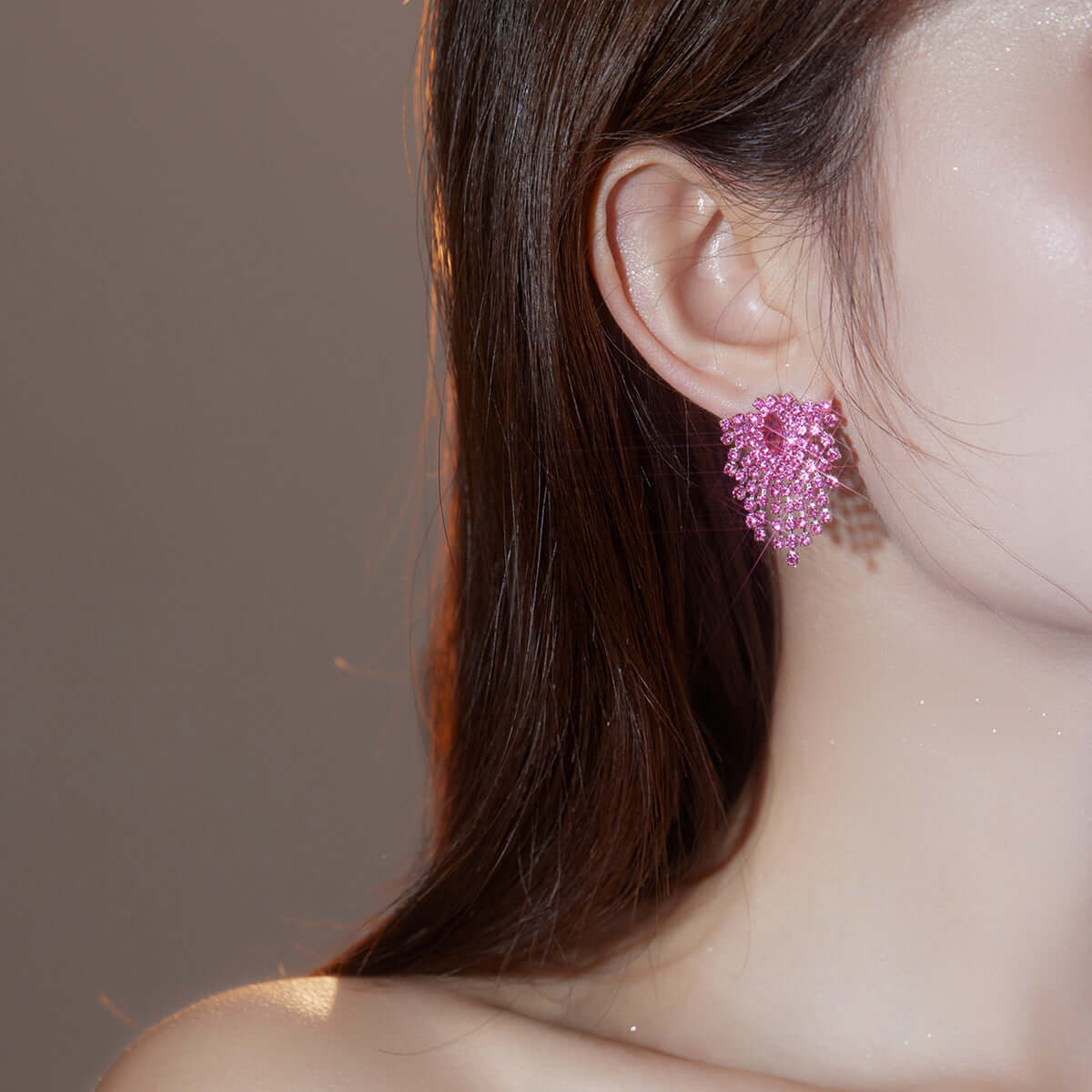 Sparkly Color Rhinestone Burst Stud Earrings | Fashion Jewelry for Women | Perfect for Parties, Weddings & Special Occasions