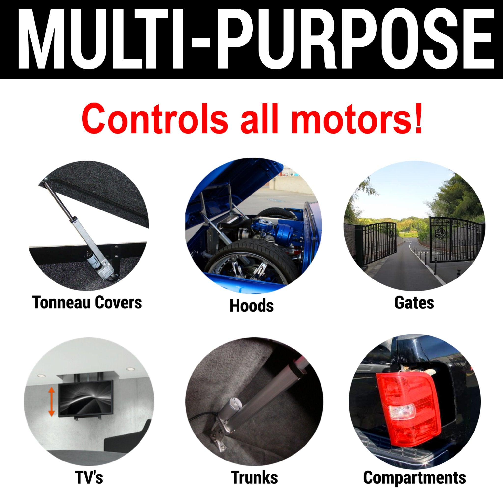 1903 Rambler Model F 12V Reversible Motor Control Module Upgrade - Linear Actuator Door Trunk Controller with 2 Presets - Perfect for Automotive, RV, and Home Automation Systems