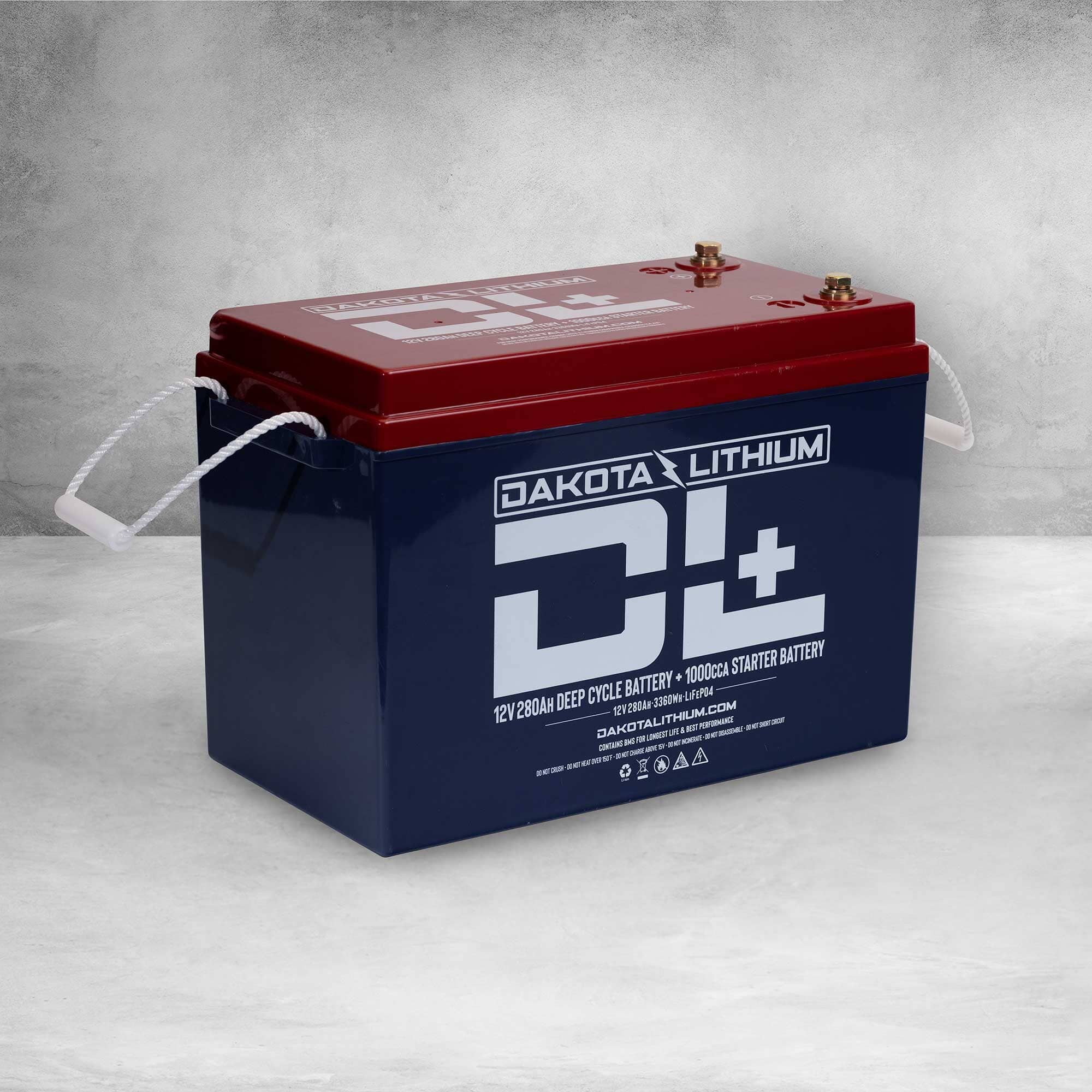 Dakota Lithium Plus 12V 280Ah LiFePo4 Deep Cycle Battery - High Performance Lithium Solar Battery for RV, Marine, Off-Grid & Solar Power Systems