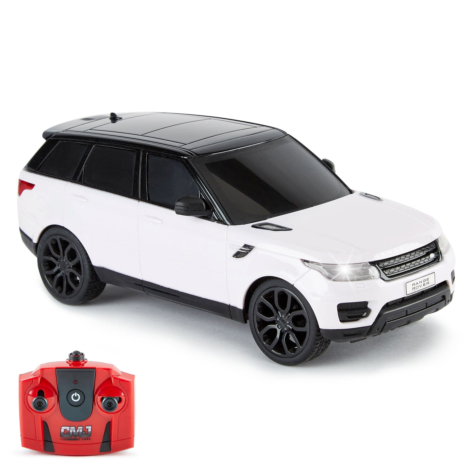 1:24 Scale CMJ RC Cars Range Rover - 2.4GHz Remote Control SUV with LED Headlights, Off-Road Toy Vehicle for Kids & Adults - Perfect for Indoor & Outdoor Play, Birthday Gifts, Racing Competition