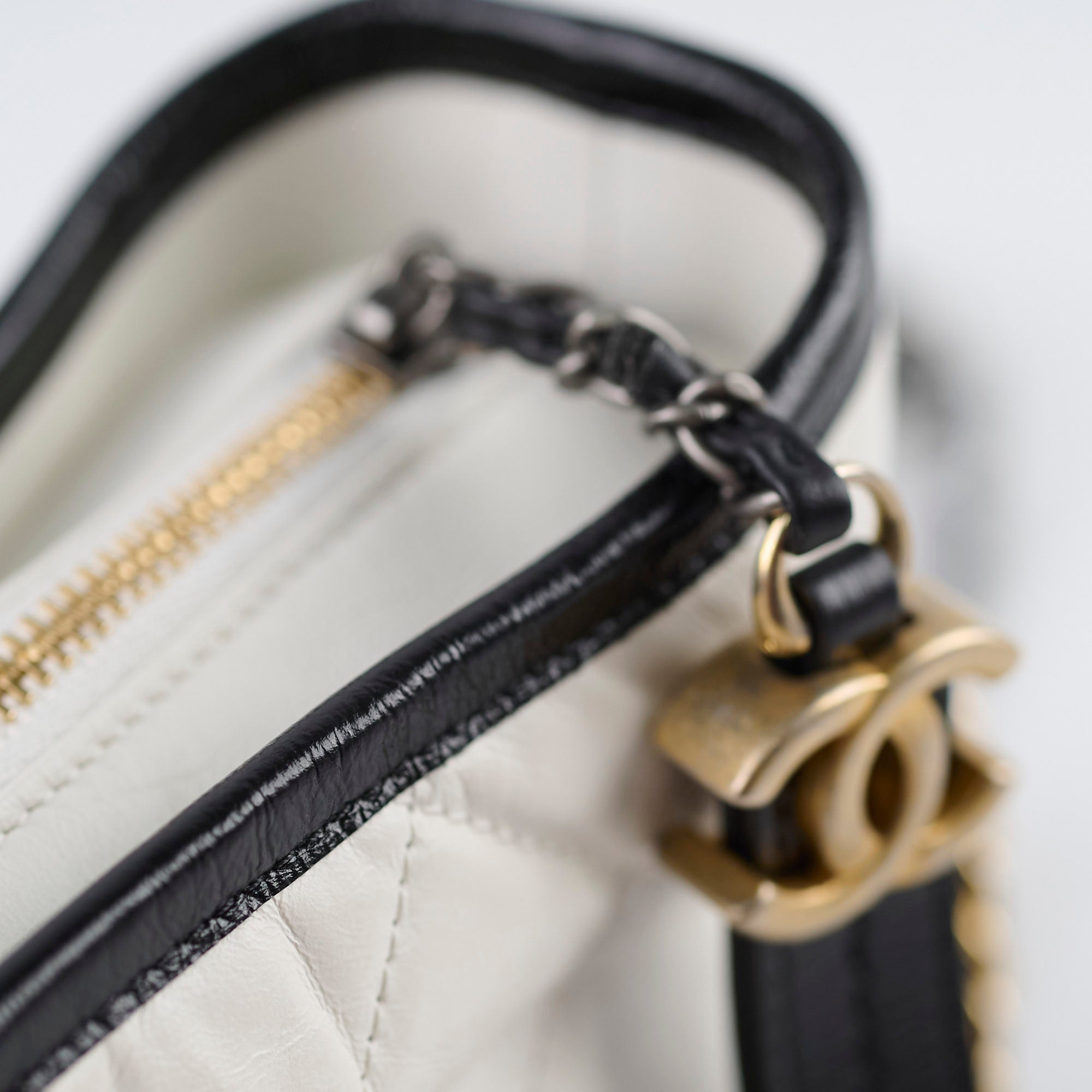 Chanel Small Gabrielle Bag in White & Black - Luxury Crossbody Handbag for Women, Perfect for Parties, Dates & Everyday Use