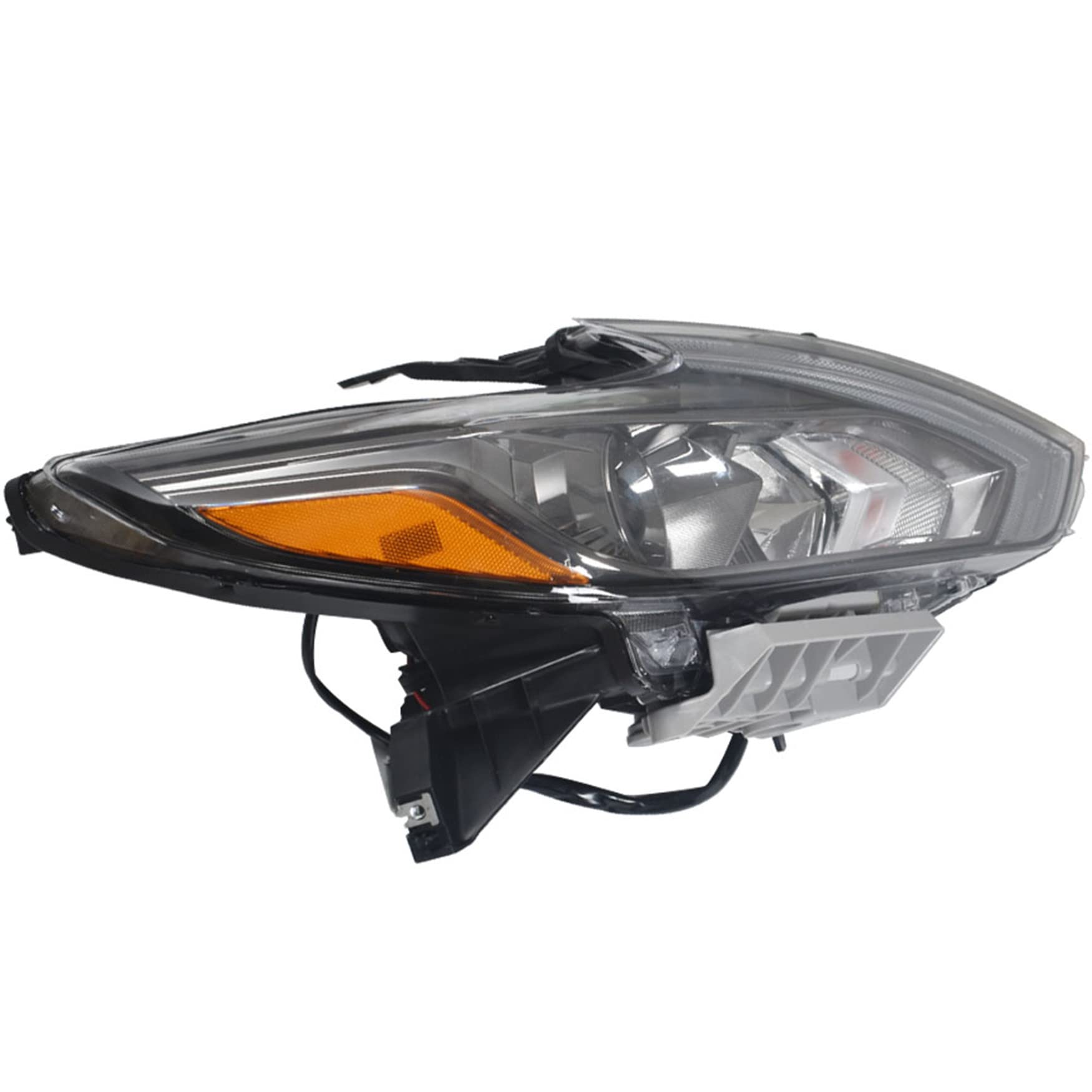 2016-2018 Nissan Altima Passenger Side Headlight Assembly - Black Bezel Chrome Style Halogen Replacement Headlights for Improved Night Driving Safety