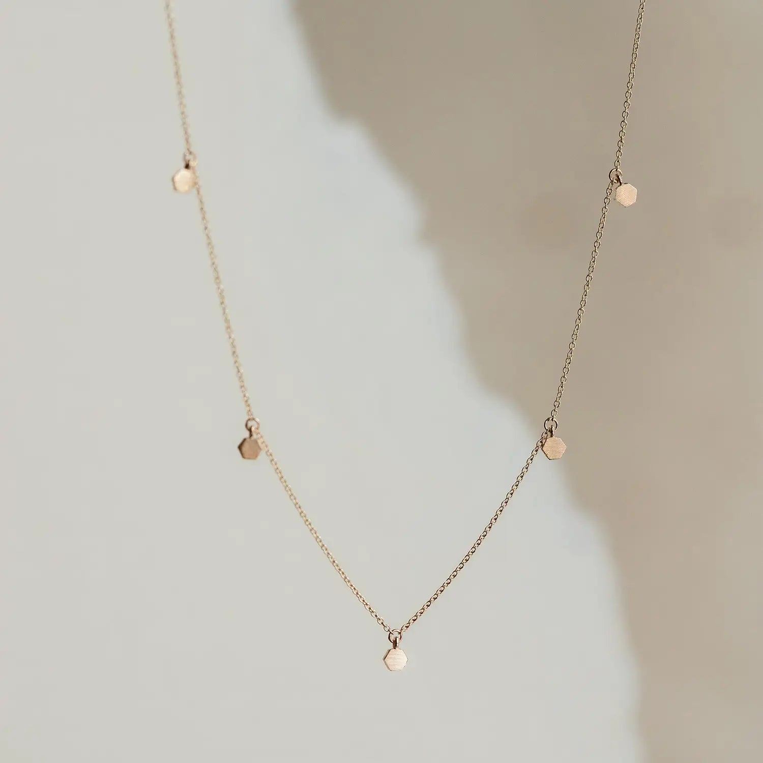 14K Yellow Gold Honeysuckle Necklace - Dainty Floral Jewelry for Women, Perfect for Everyday Wear & Special Occasions