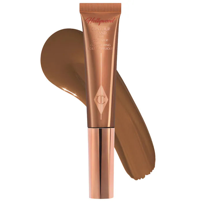 Charlotte Tilbury Hollywood Contour Wand - Cream Bronzer & Highlighter Stick for Face Contouring | Natural Glow Makeup for Cheeks, Nose & Jawline | Perfect for Everyday Wear & Special Occasions
