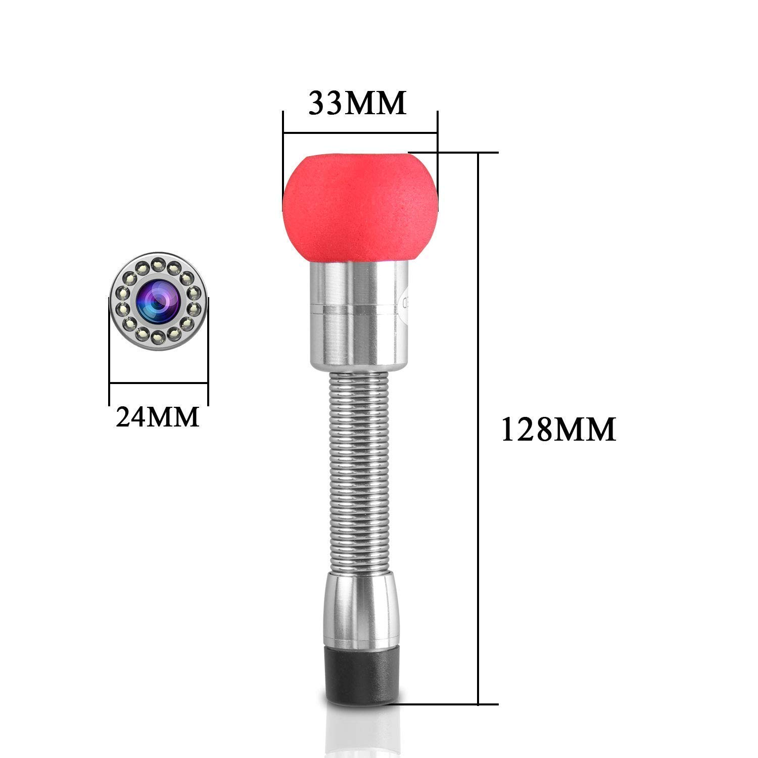 Waterproof IP68 Industrial Endoscope Camera Head for Pipe Inspection - HD Video Inspection System for Plumbing, HVAC & Sewer Maintenance
