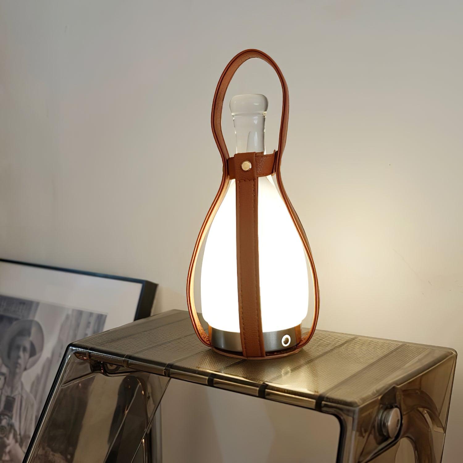 Bell Portable Battery Table Lamp - USB Rechargeable LED Night Light for Bedroom, Camping, Travel & Emergency Use