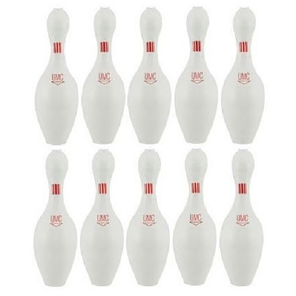 Williams Bowling Alley Puck Pins - Set of 10 for Bowling Practice, Game Room Decor, and Sports Enthusiasts