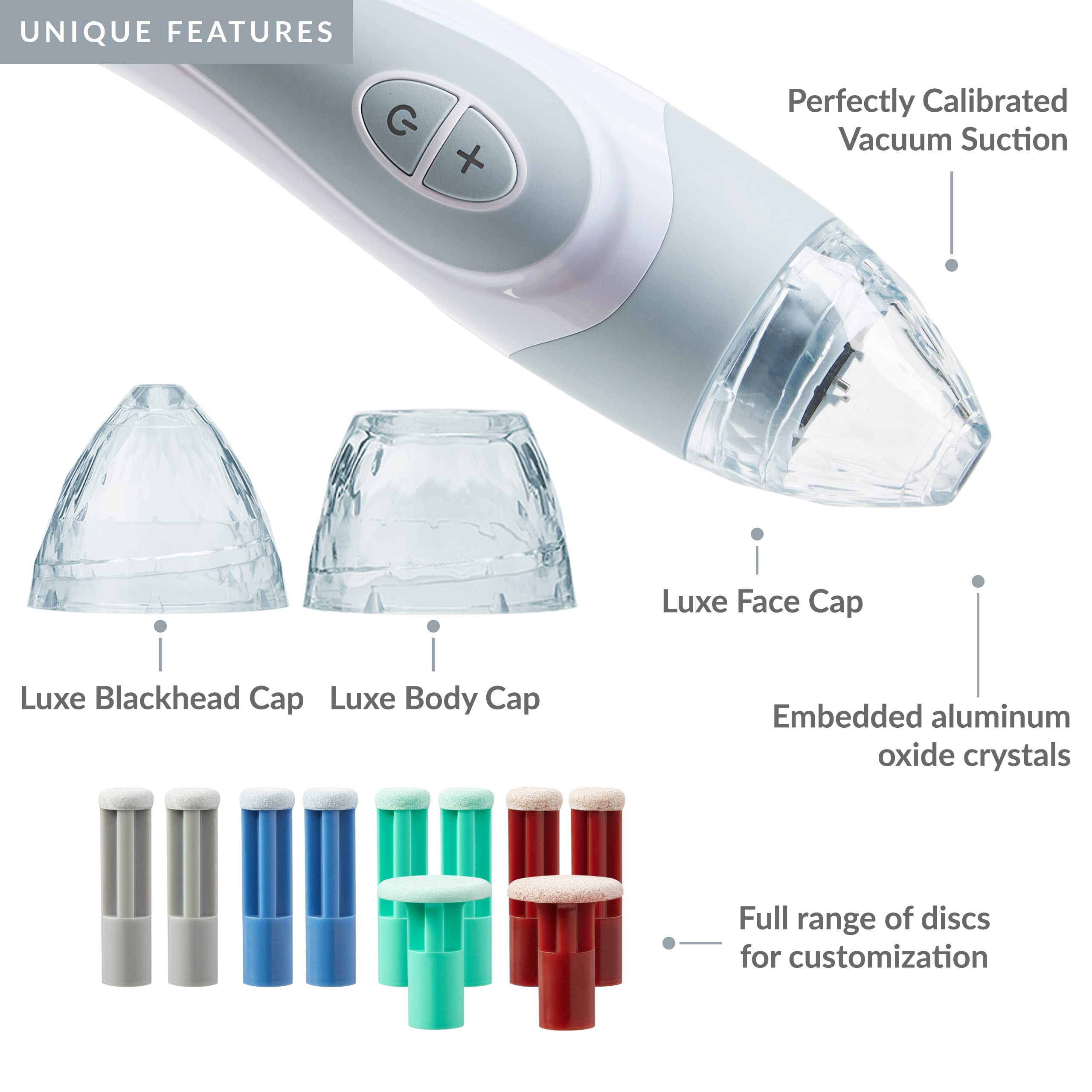PMD Personal Microderm Elite Pro - At-Home Microdermabrasion Machine for Face & Body with Exfoliating Crystals & Vacuum Suction - 3 Speed Settings for Radiant Skin - Perfect for Anti-Aging, Acne Treatment & Skincare Routine