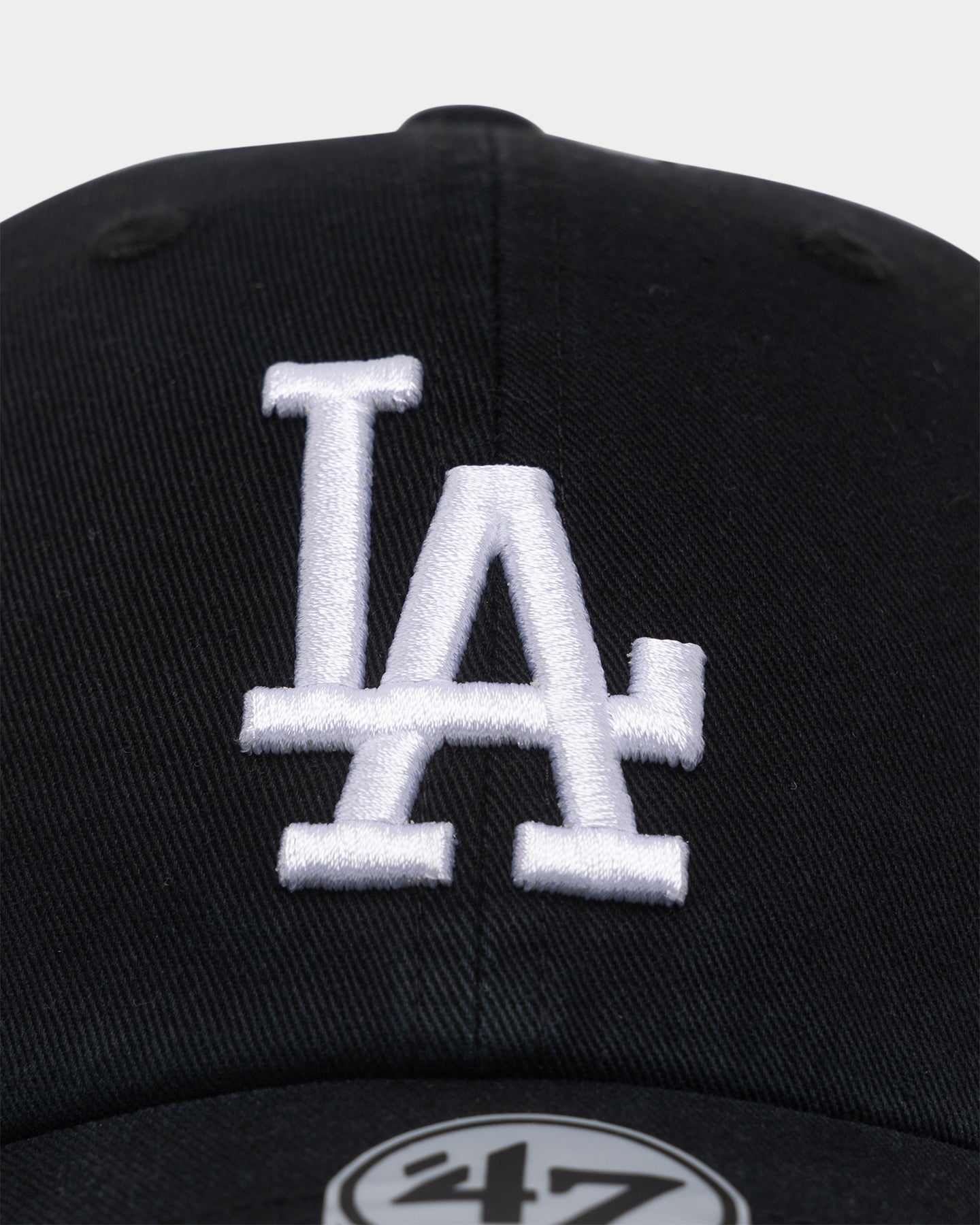47 Brand Los Angeles Dodgers Clean Up Strapback Black Adjustable Snapback Hat for Men & Women - Perfect for Baseball Games, Streetwear & Casual Outfits