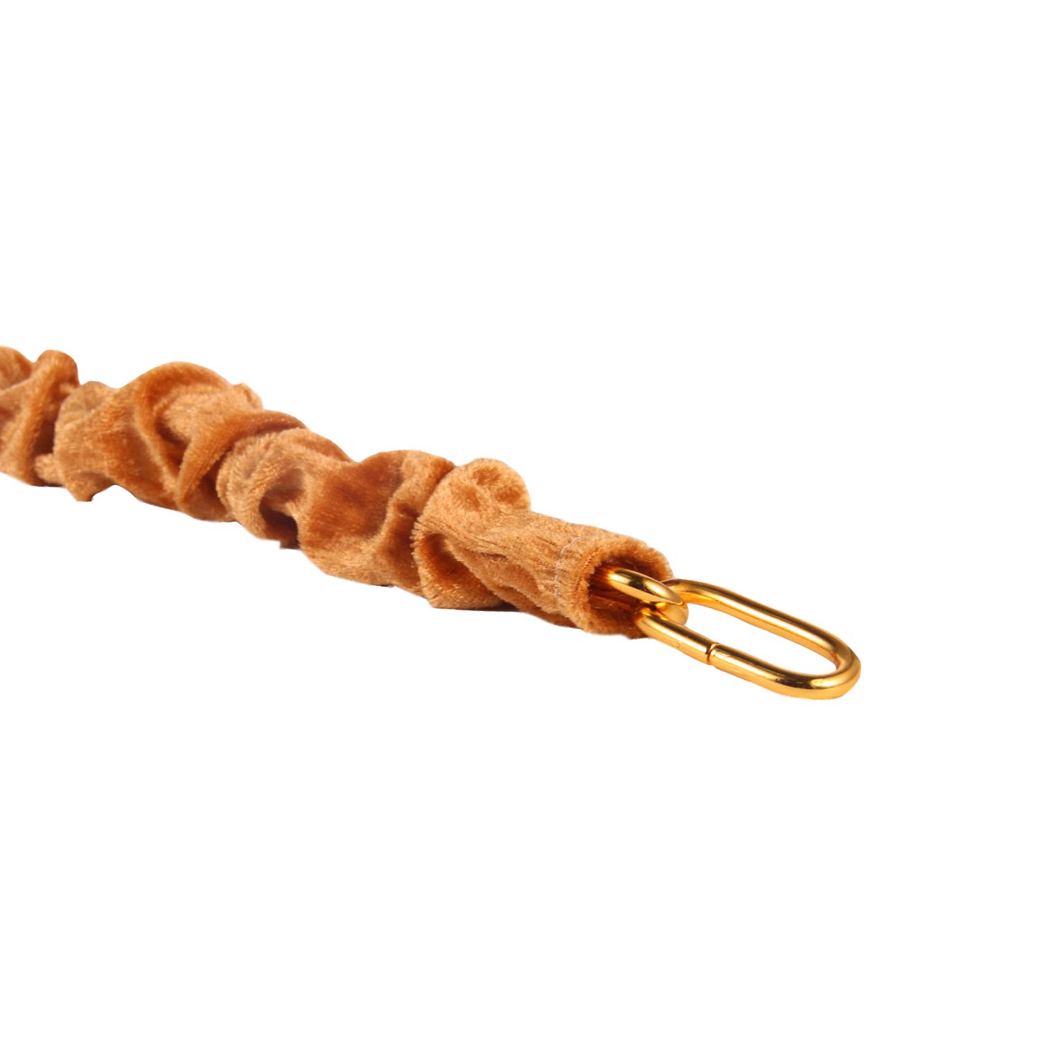 Velvet Chain Cover Sleeve - Protective Fabric for Chandelier Lighting Chains | Dark Gold 37 Inch | Elegant Home Decor & Ceiling Light Accessory