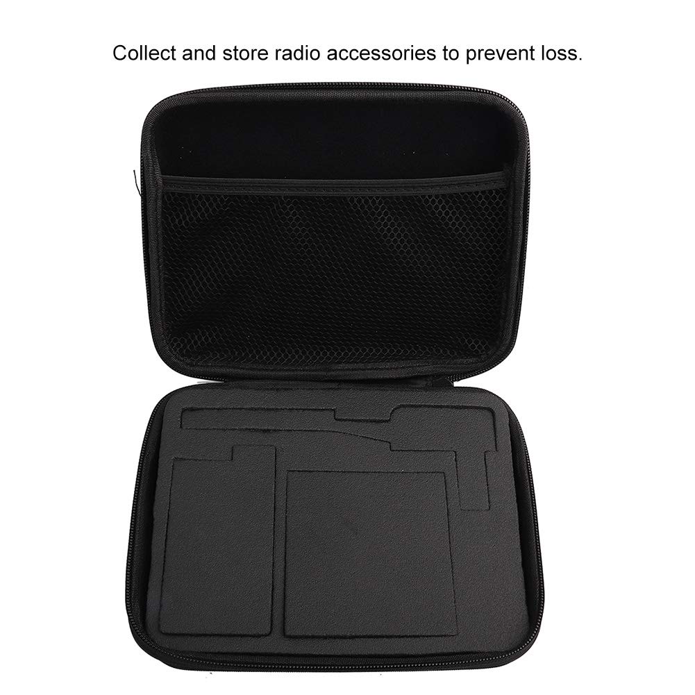 UV-5R BF-F8+ F8HP DM-5R Two Way Radio Carrying Case - Durable Storage Box Bag for Walkie Talkie Accessories (Black) - Perfect for Outdoor Adventures, Emergency Preparedness & Security Work