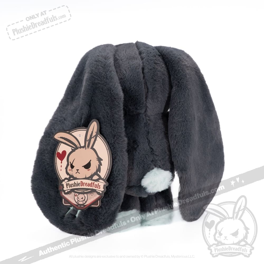 Plushie Dreadfuls Trust Issues Bunny Grey Edition - Soft Stuffed Animal Toy for Anxiety Relief & Emotional Support | Perfect for Therapy, Gifts, and Home Decor