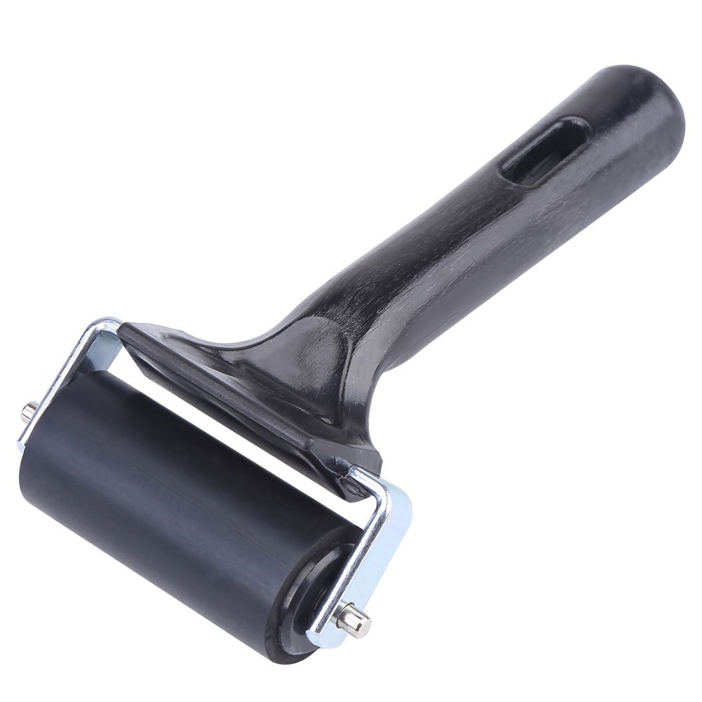 Walfront 2.36 Inch Rubber Brayer Roller - Paint Brush & Ink Applicator for Art, Craft & Oil Painting - Perfect for Printmaking, Block Printing & DIY Projects