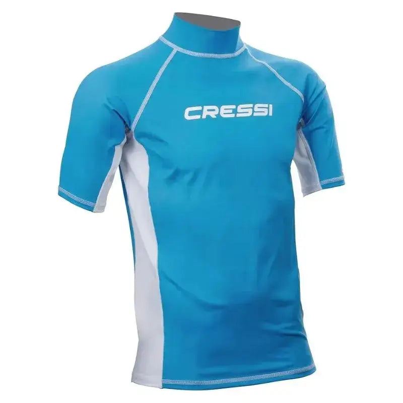 Men's Cressi Rashguard Swim Shirt - UPF 50+ Sun Protection Quick-Dry Pool & Beach Top for Swimming, Surfing & Water Sports