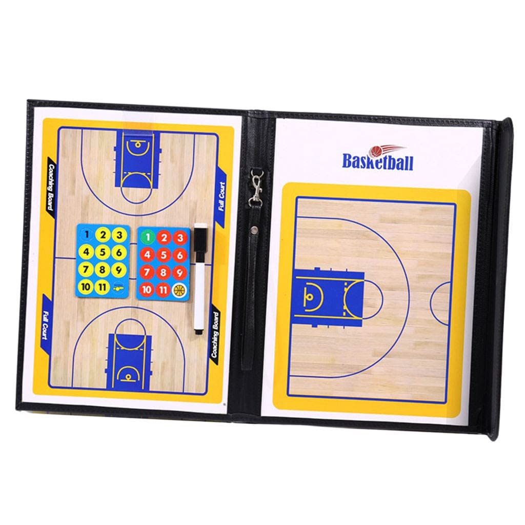 Newmind Basketball & Football Coaching Whiteboard - Dry Erase Strategy Board for Coaches - Portable Training Assistant Equipment for Sports Tactics and Play Diagrams - Perfect for Team Practices, Game Planning, and Coaching Sessions