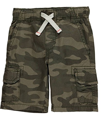 Carters Toddler Boys Camouflage Cargo Shorts 4T Green - Comfortable Playwear for Outdoor Adventures & Summer Activities