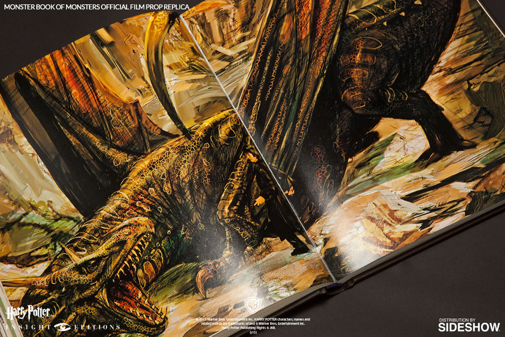 Harry Potter Monster Book of Monsters Official Film Prop Replica - Collectible Wizarding World Memorabilia for Fans & Decor