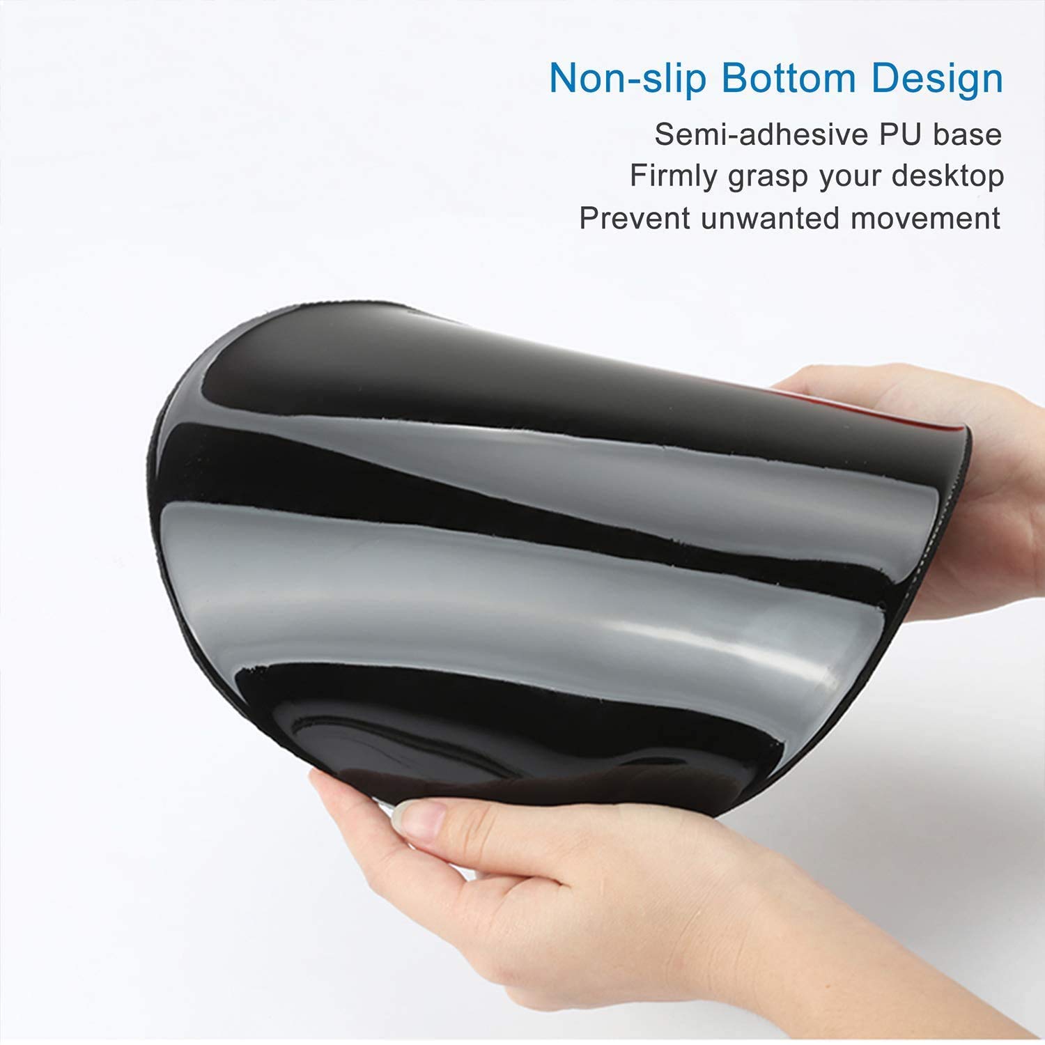 Ergonomic Wrist Mouse Pad with Comfortable Wrist Rest Support - Smooth Cloth Gaming Mouse Pad for Computer, Laptop, Office & Home Use - Perfect for Long Work Hours and Intense Gaming Sessions (Pretty Flowers Design)