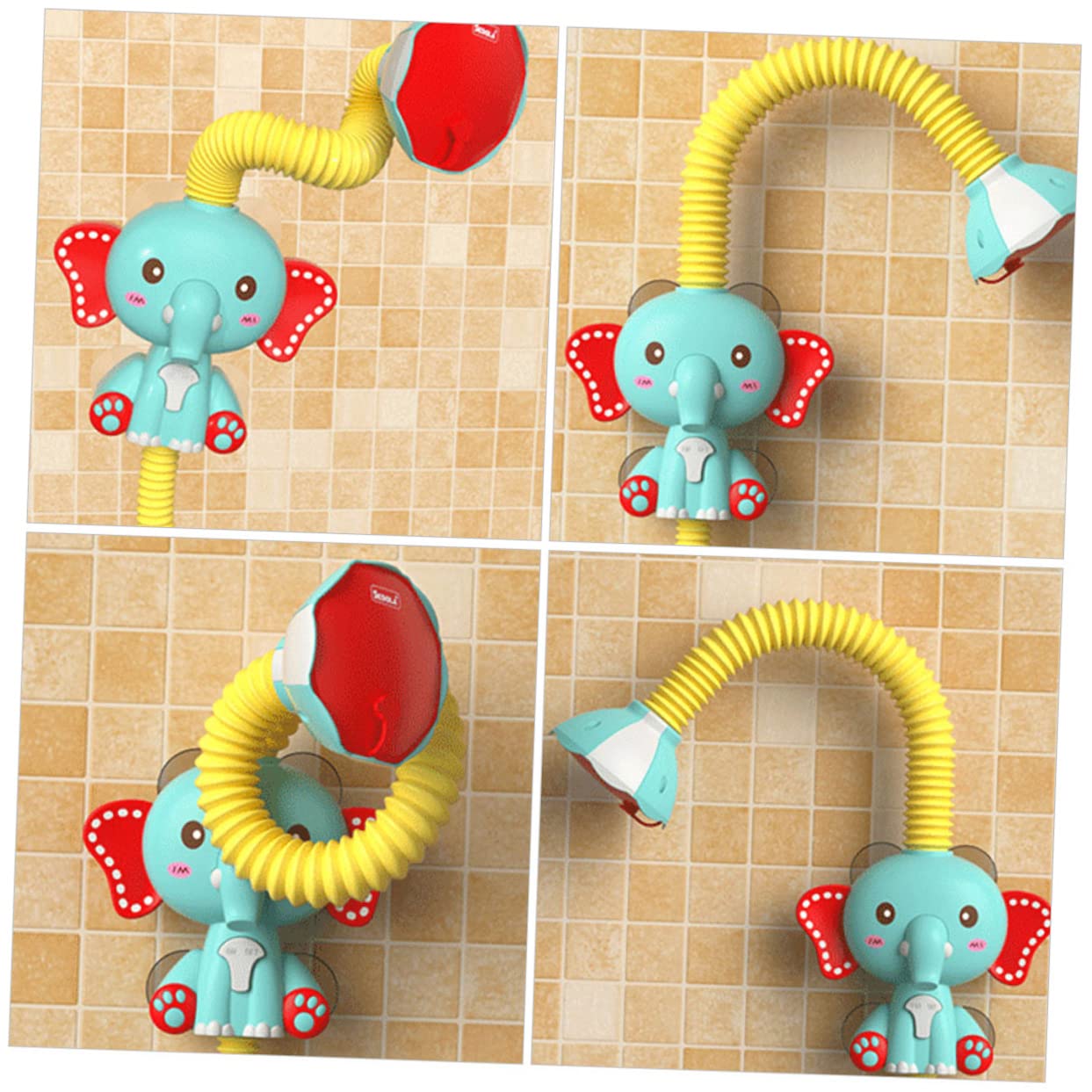 VICASKY 4-Piece Bath Toy Set for Kids - Floating Tub Toys, Shower Sprinklers & Bath Time Fun - Perfect for Toddlers, Girls & Boys - Ideal for Bathtime Play, Sensory Development & Water Activities