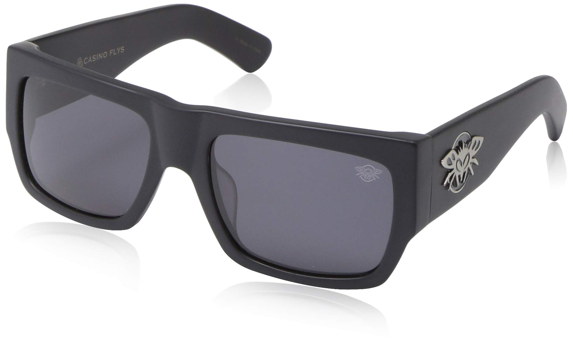 Black Flys Casino Flys Wayfarer Sunglasses - Polarized Vintage Style Shades for Men & Women - Perfect for Beach, Driving, and Outdoor Activities