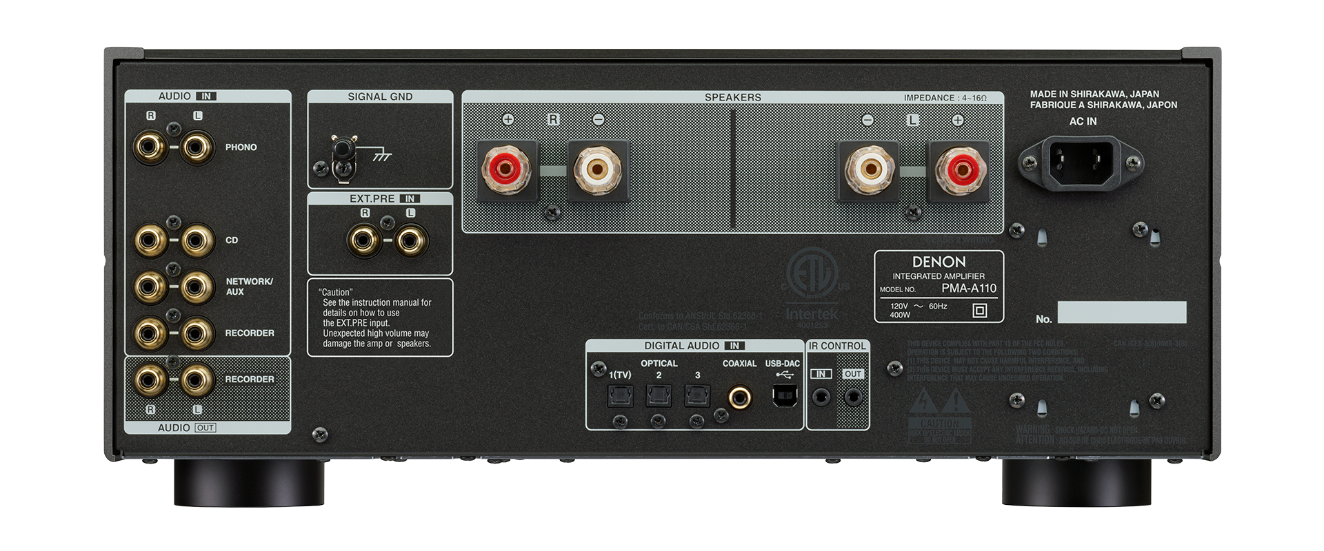 Denon PMA A110 110th Anniversary Edition Integrated Stereo Amplifier - Premium Hi-Fi Audio for Home Theater & Music Listening