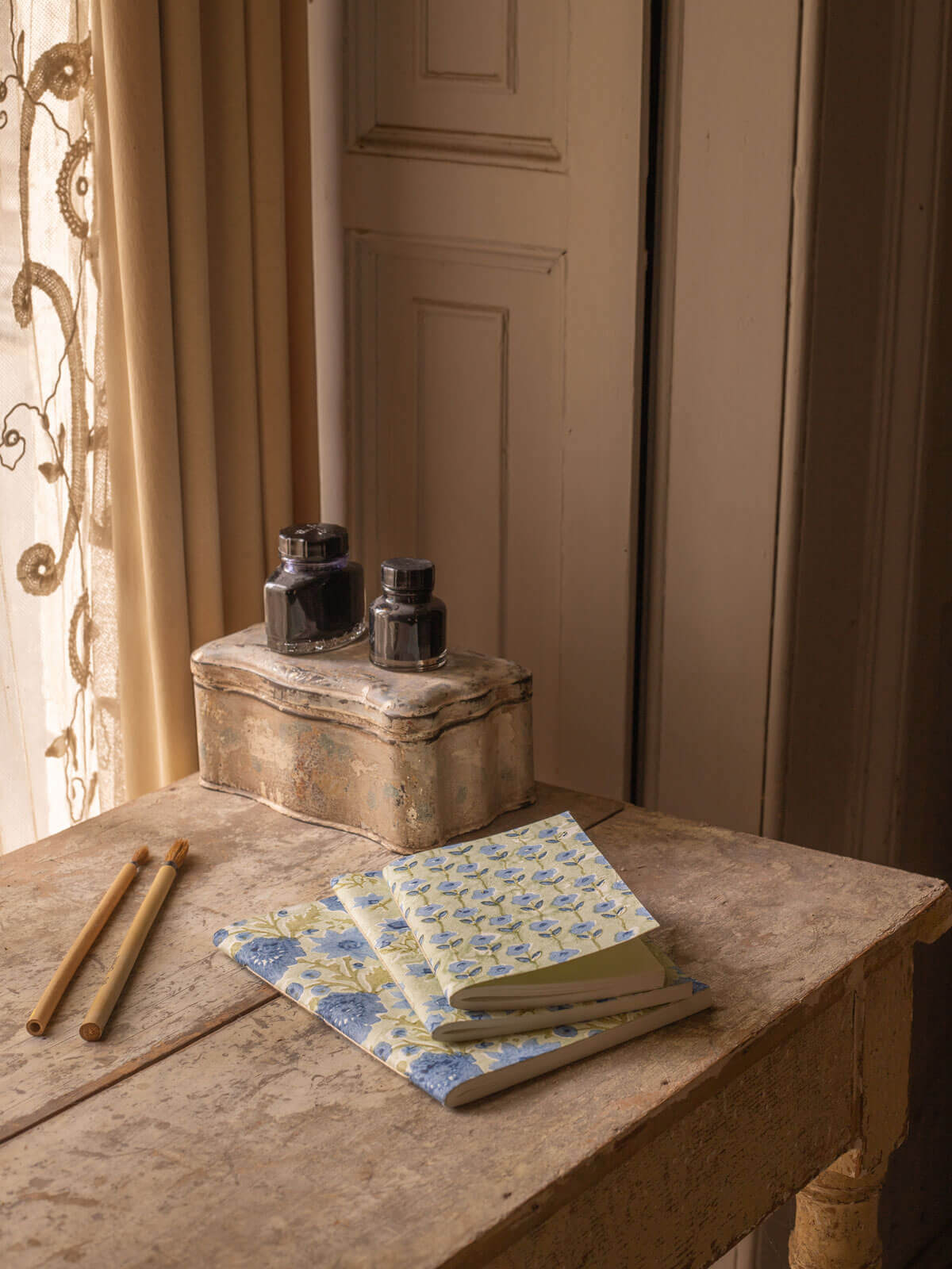 Floribunda Notebook - Sage Green Lined Journal for Writing, Note Taking & Planning | Perfect for School, Office & Creative Projects