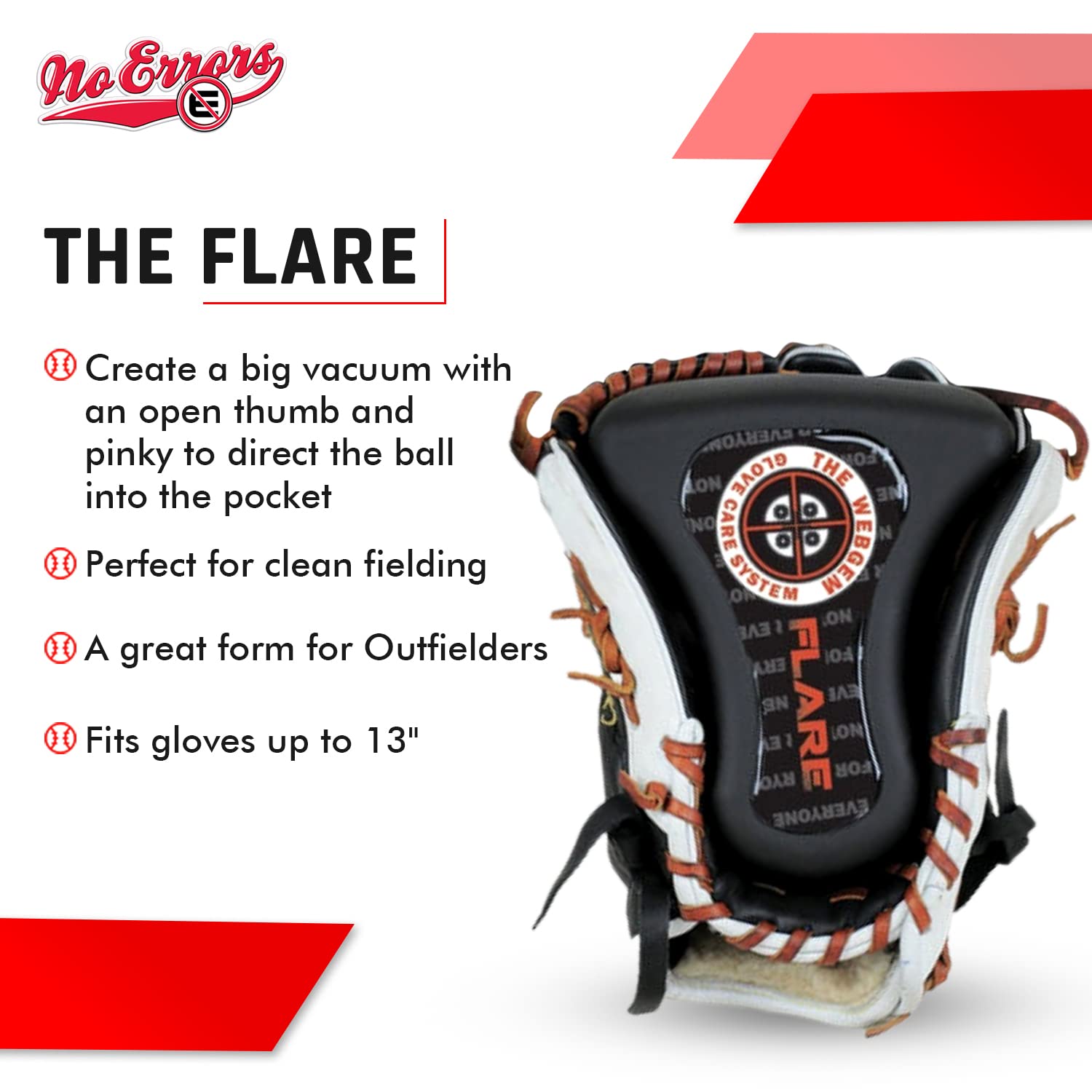 Premium No Errors WebGem Fielder's Glove Treatment - Conditioner & Protector for Baseball & Softball Gloves | Extends Glove Life & Enhances Performance | Perfect for Training, Games & Professional Use